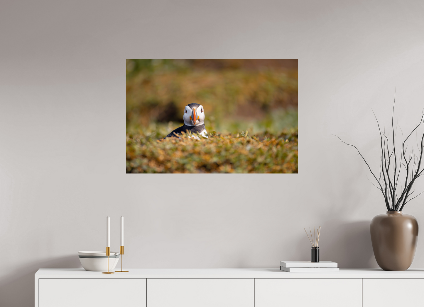 90 x 60 cm, Smooth Glossy puffin5