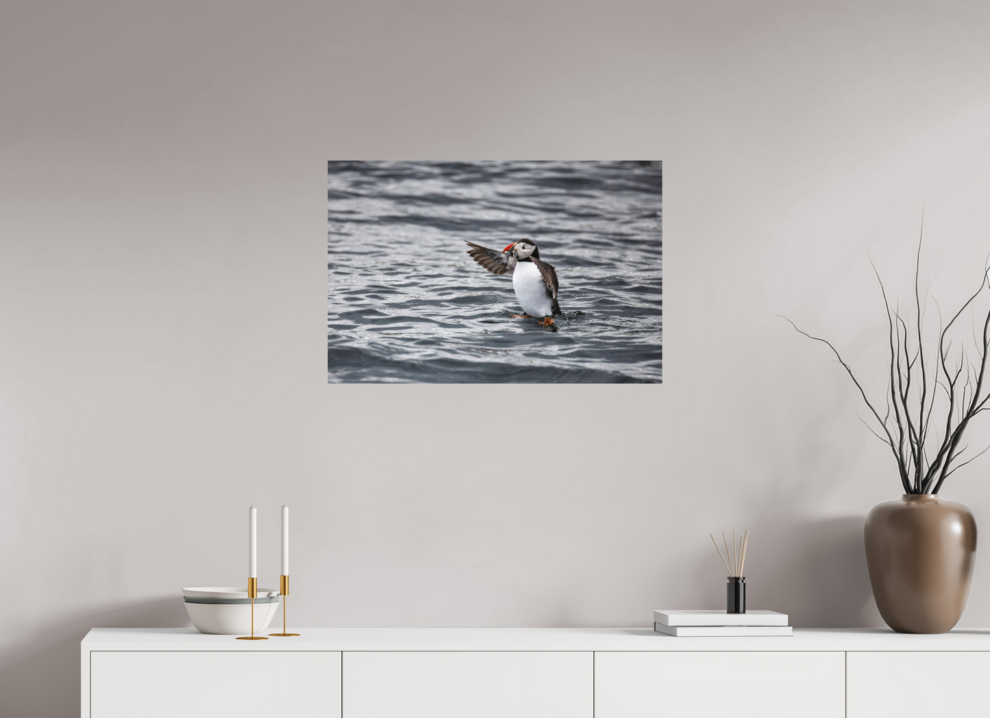 75 x 50 cm, Textured Matte Puffin3