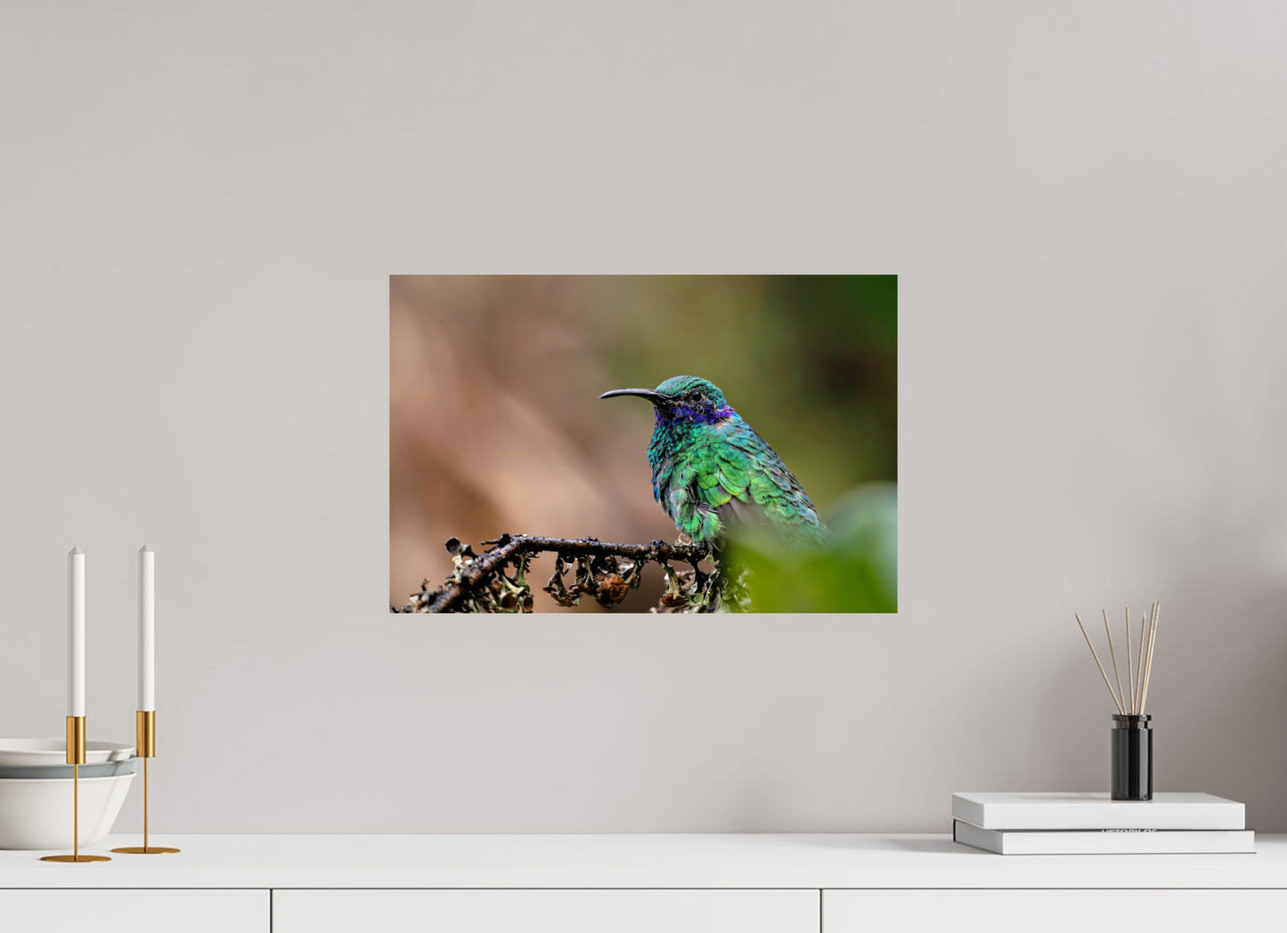 45 x 30 cm, Smooth Glossy hummingbird8