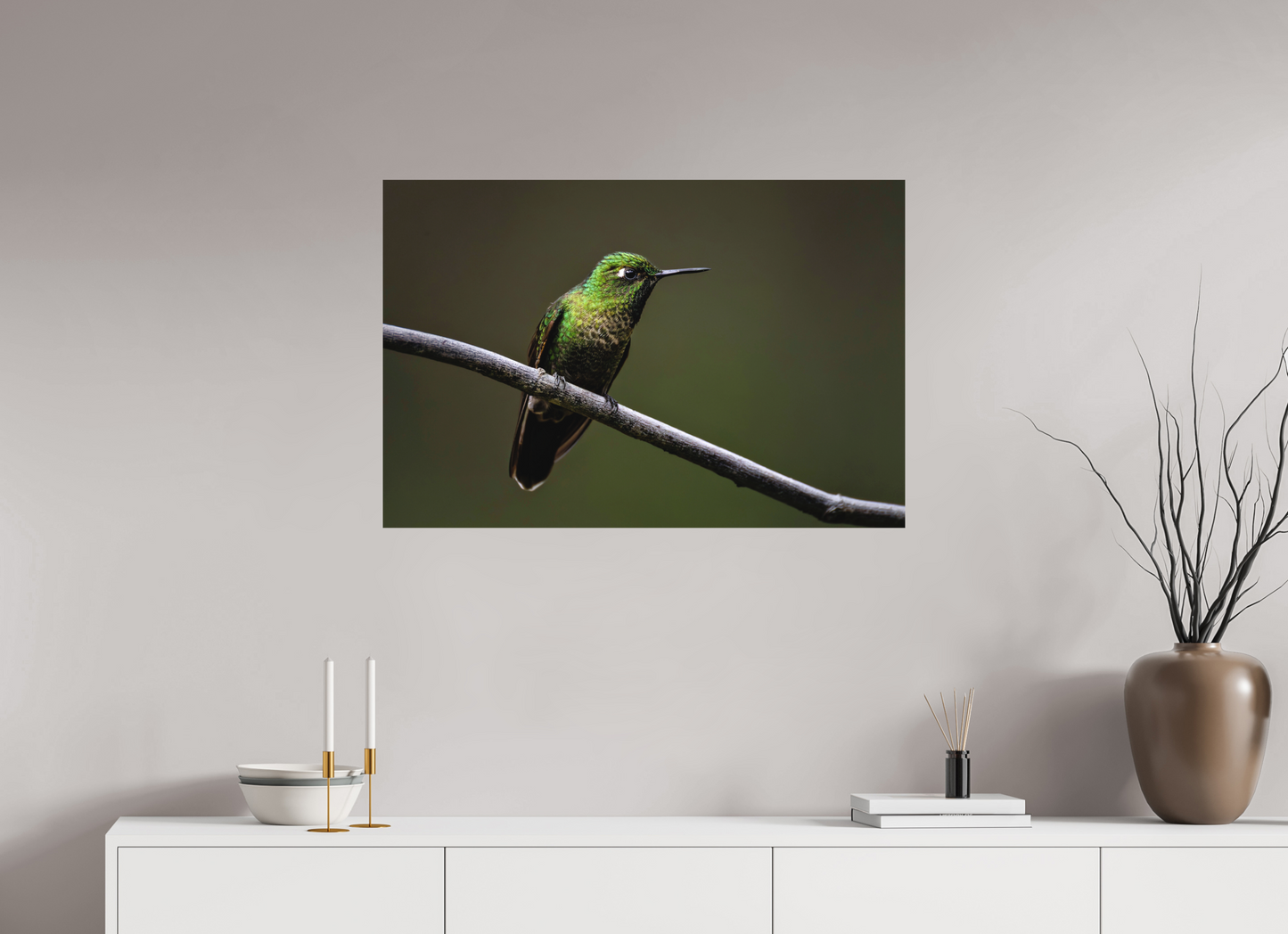 90 x 60 cm, Textured Matte hummingbird6