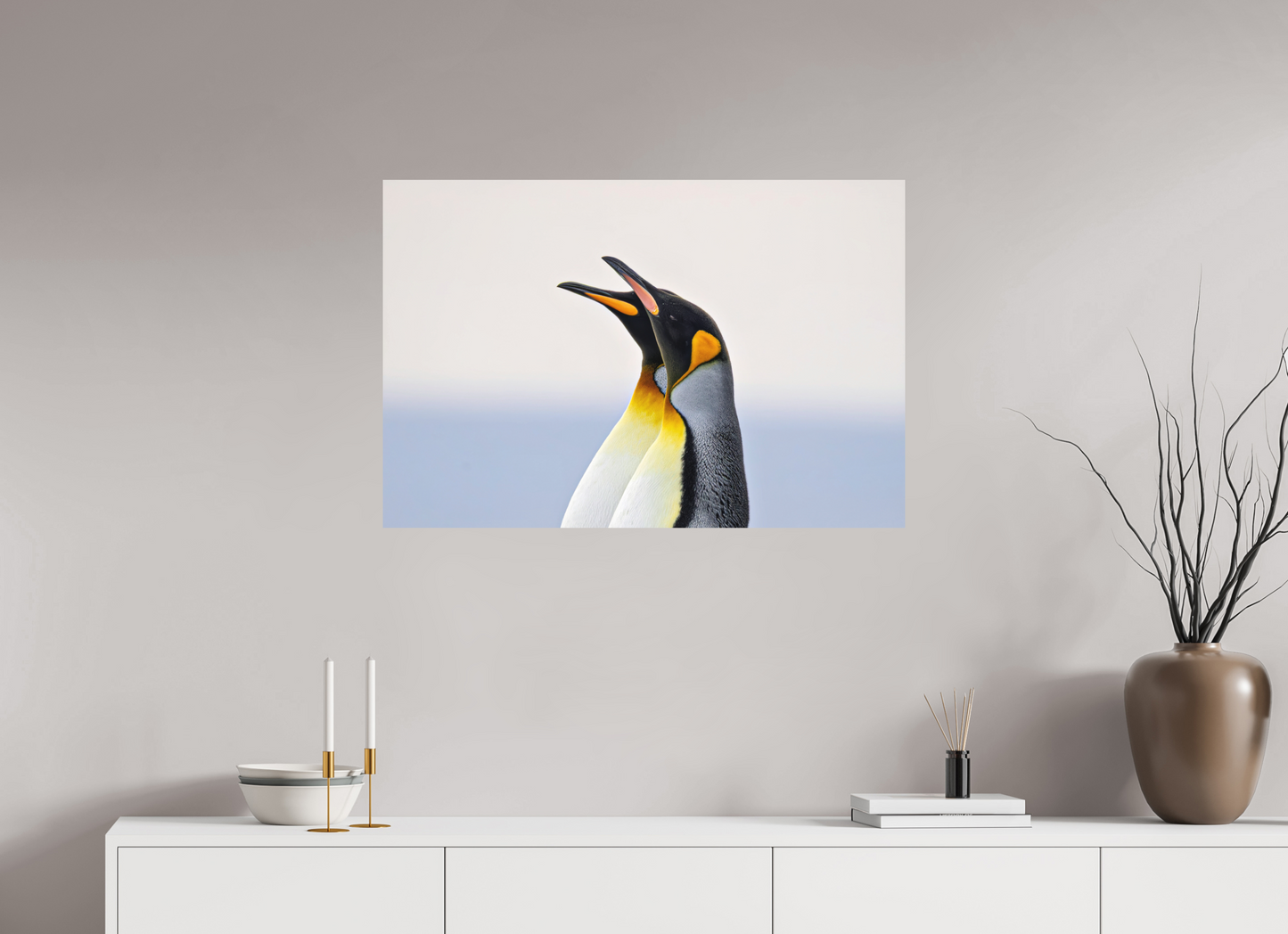 90 x 60 cm, Textured Matte Blue and Gold