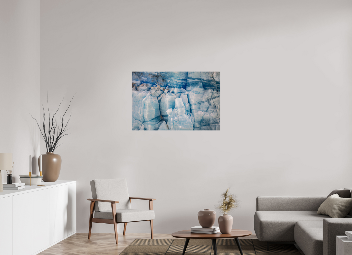 105 x 70 cm, Smooth Glossy ice