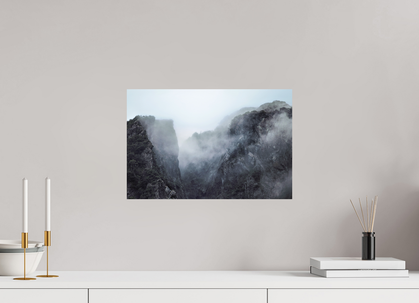 45 x 30 cm, Textured Matte The Mountain Pass