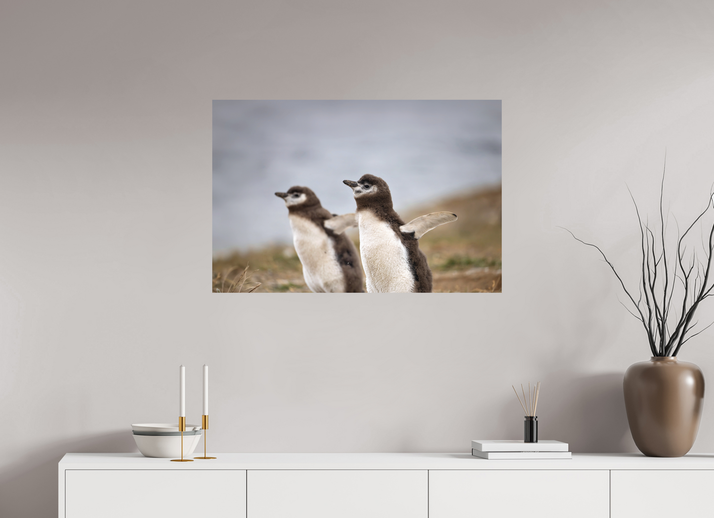 90 x 60 cm, Textured Matte Flightless Birds