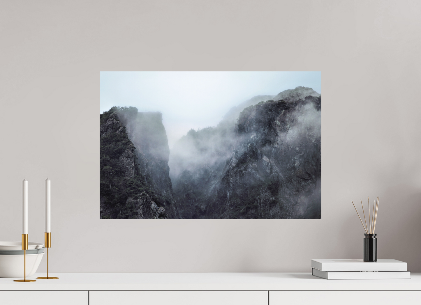 60 x 40 cm, Textured Matte The Mountain Pass