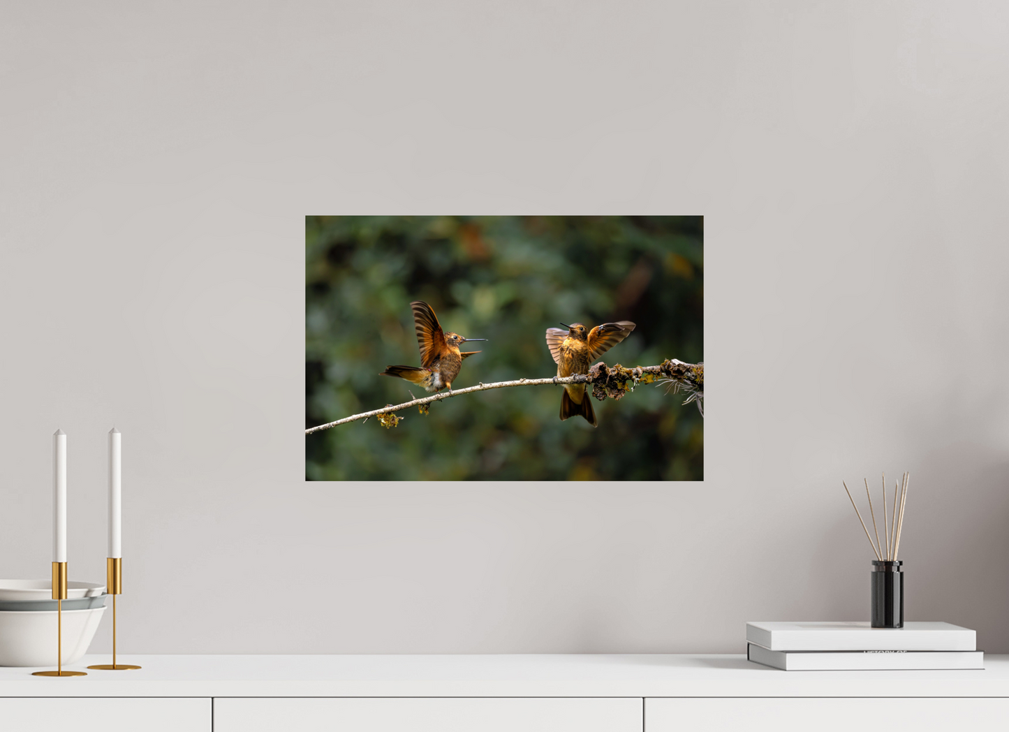 45 x 30 cm, Smooth Glossy hummingbird9