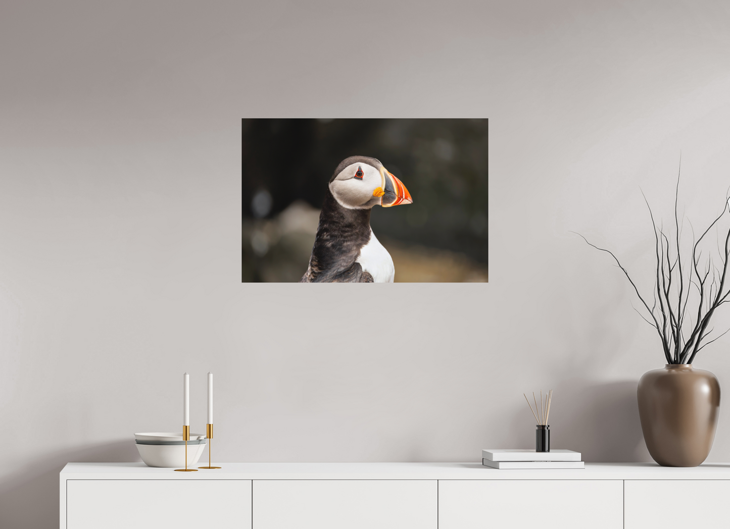 75 x 50 cm, Textured Matte puffin5