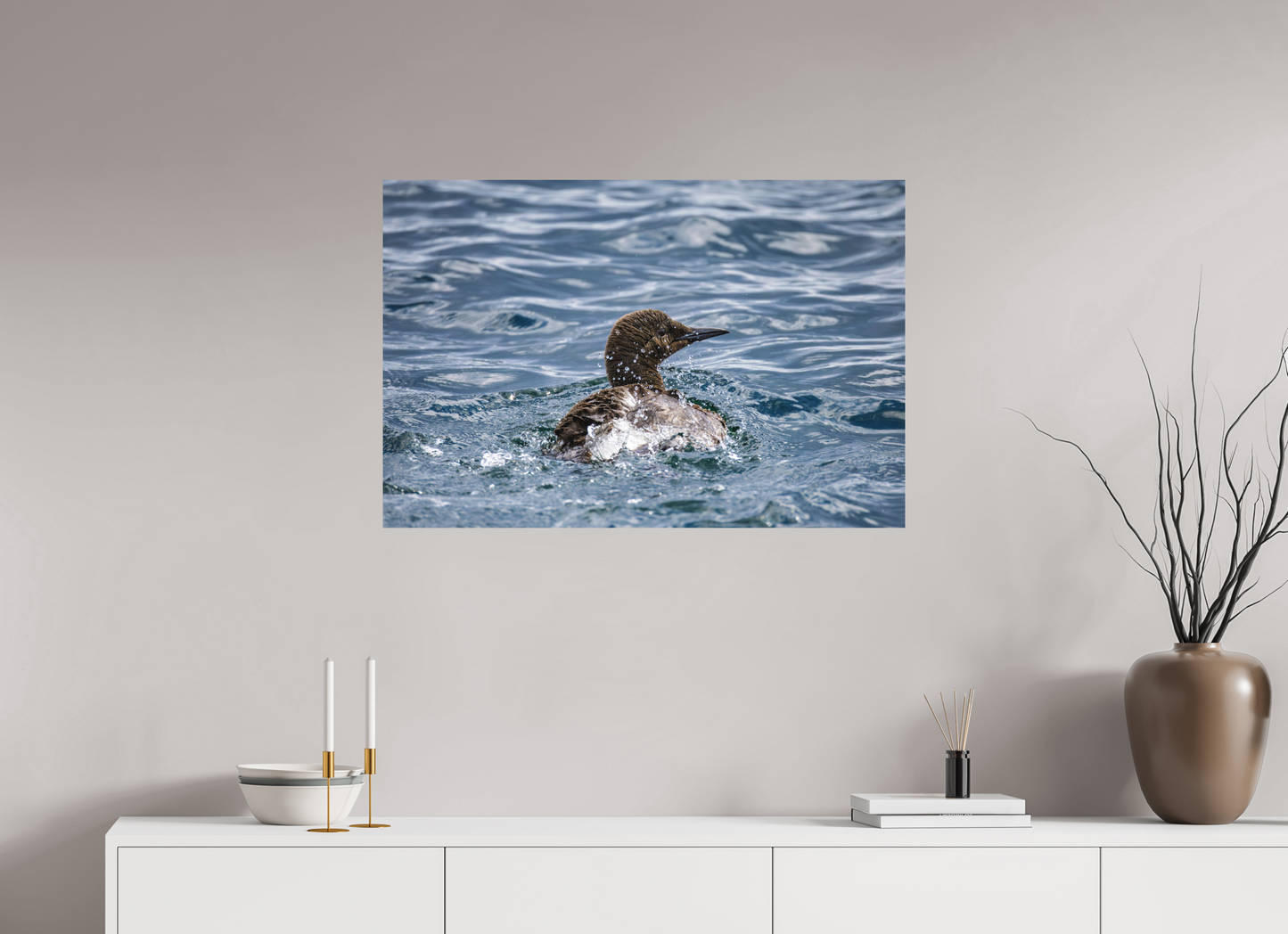90 x 60 cm, Textured Matte guillemot2