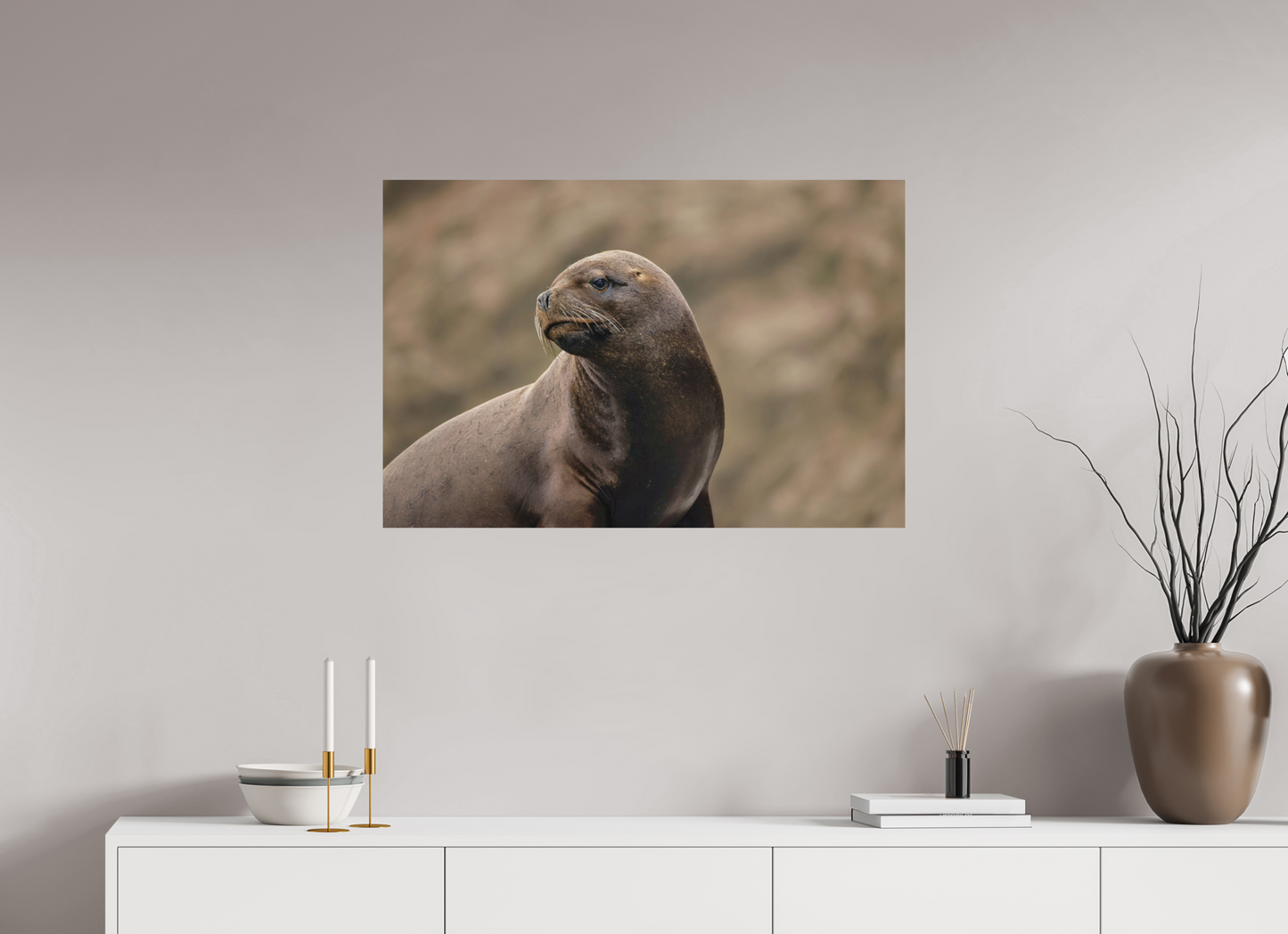 90 x 60 cm, Textured Matte sea lion 3