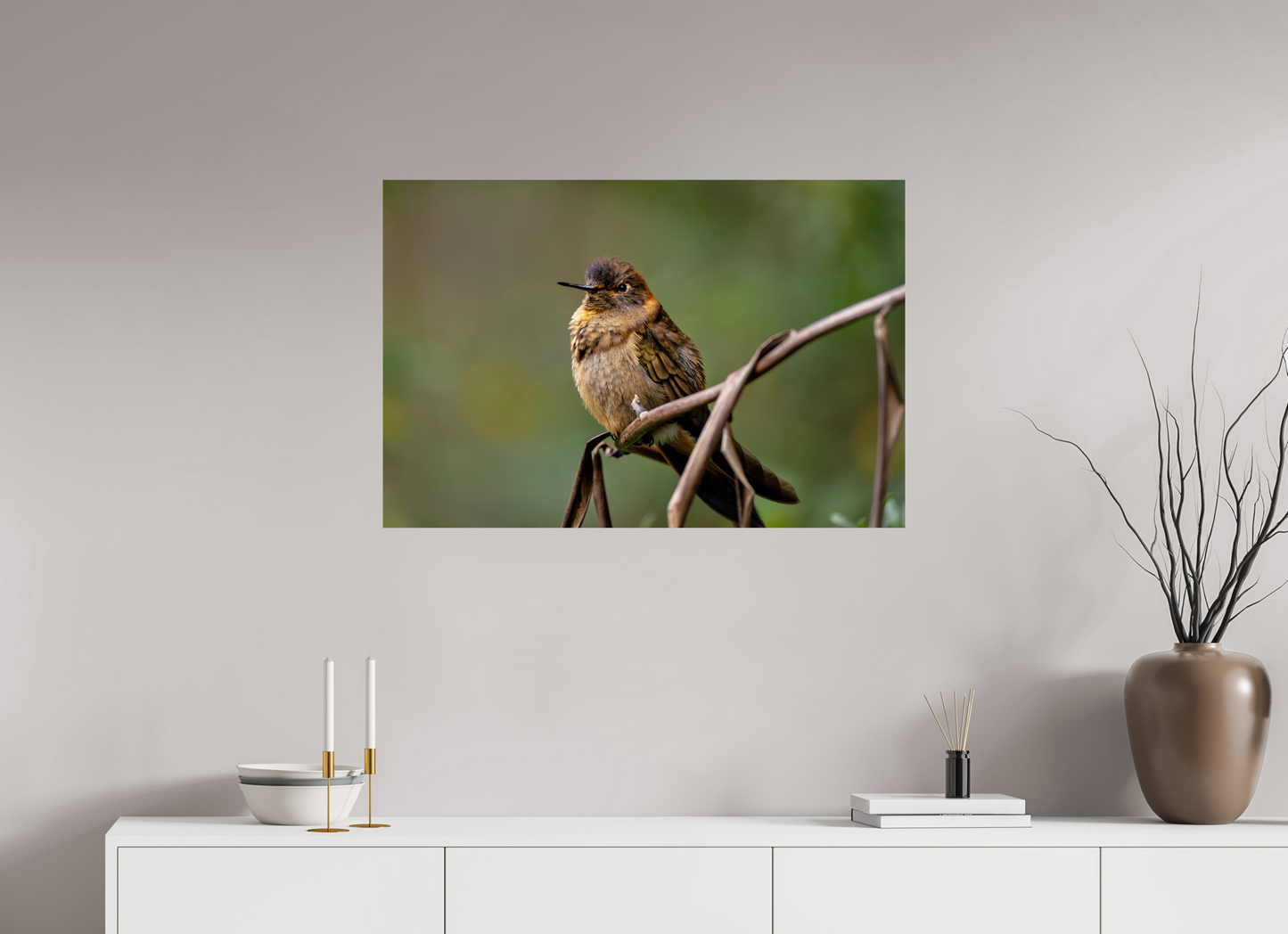 90 x 60 cm, Smooth Glossy hummingbird10