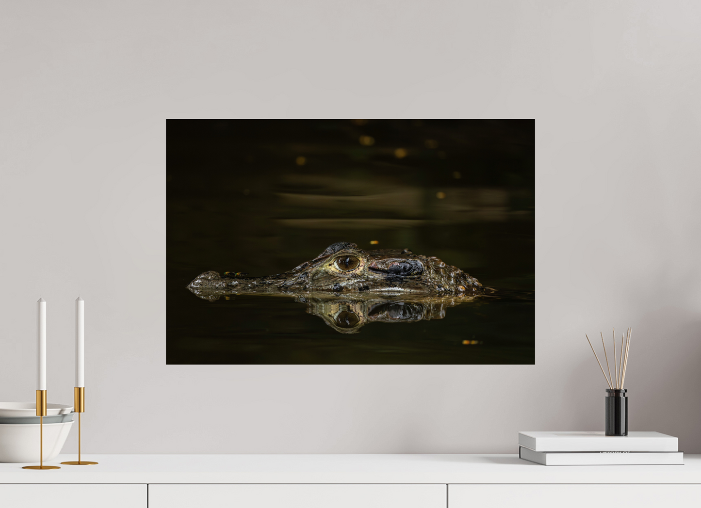 60 x 40 cm, Smooth Glossy Approaching Danger