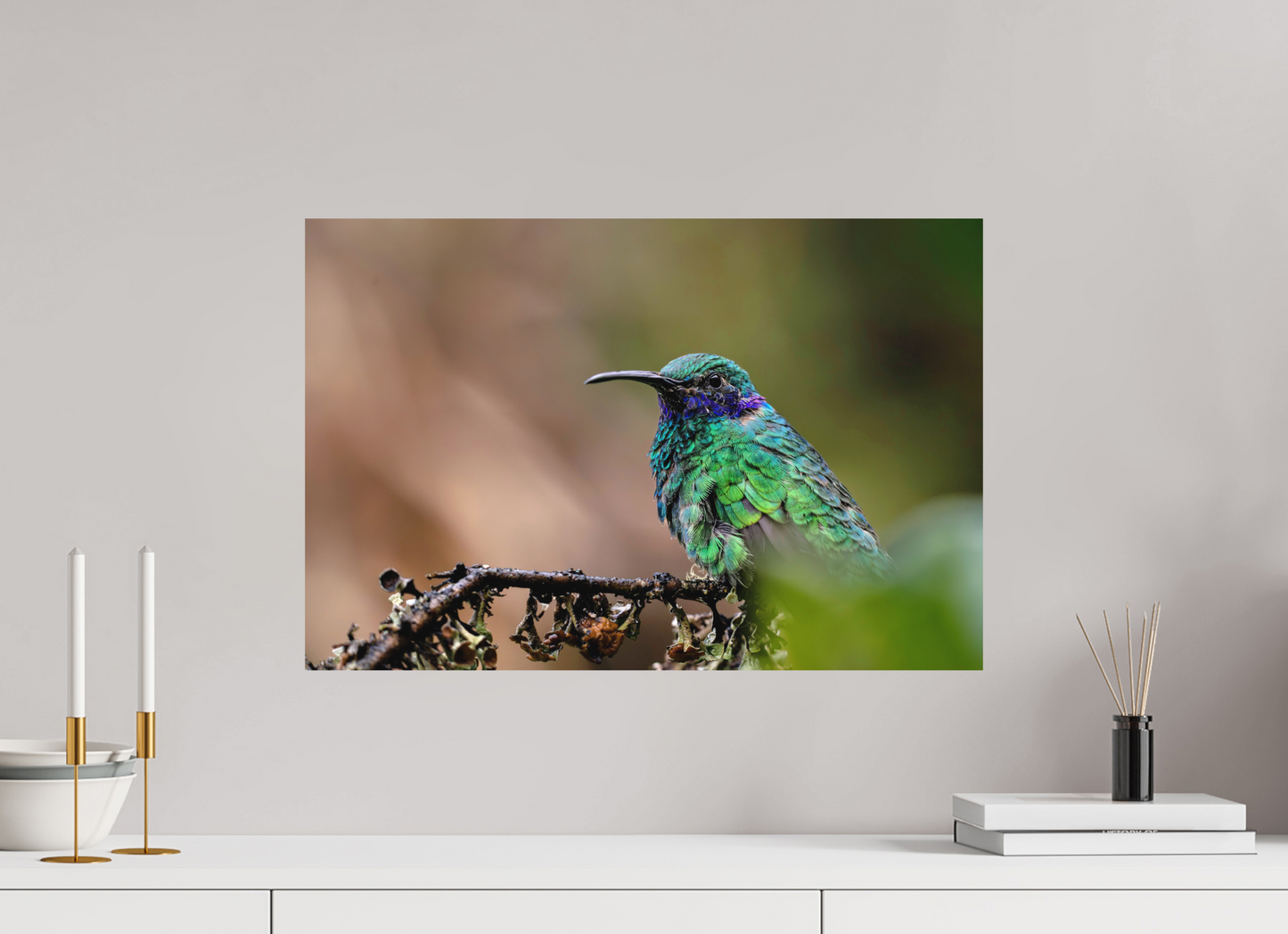 60 x 40 cm, Textured Matte hummingbird8