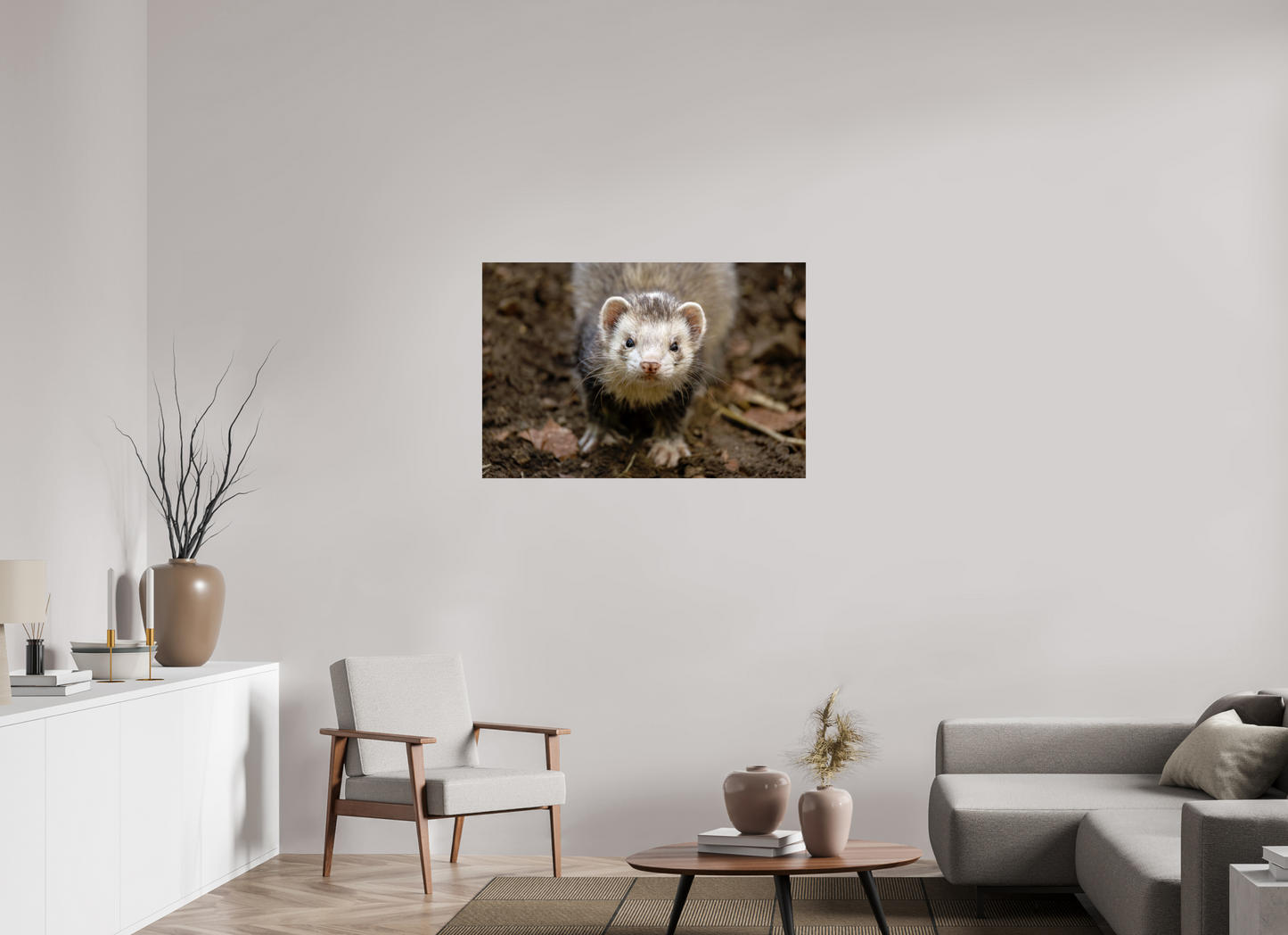 105 x 70 cm, Smooth Glossy ferret