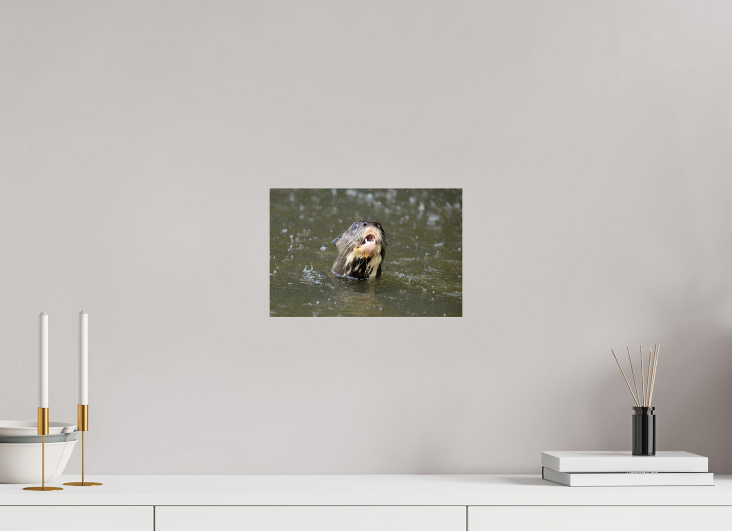 30 x 20 cm, Smooth Glossy Giant Otter