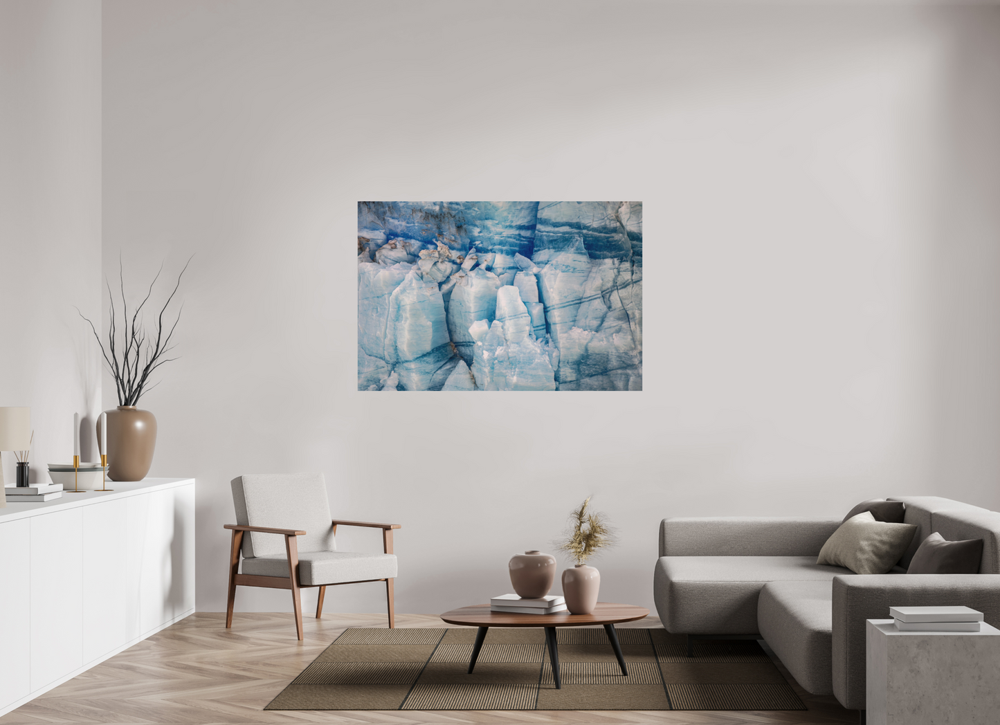 150 x 100 cm, Textured Matte ice