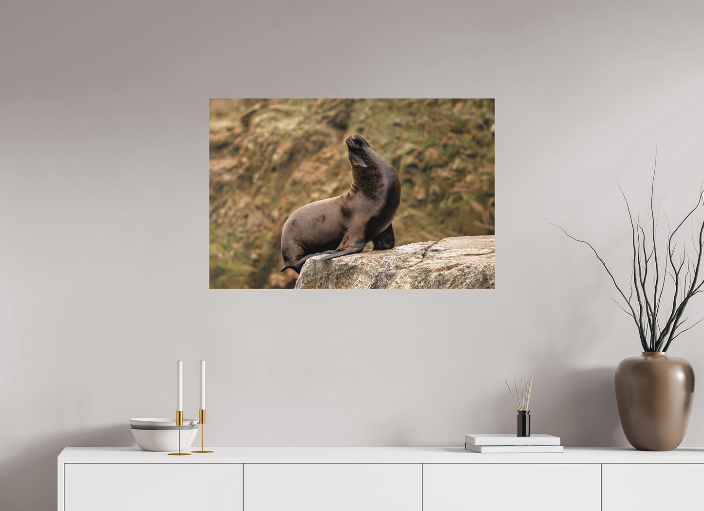 90 x 60 cm, Textured Matte sea lion 2