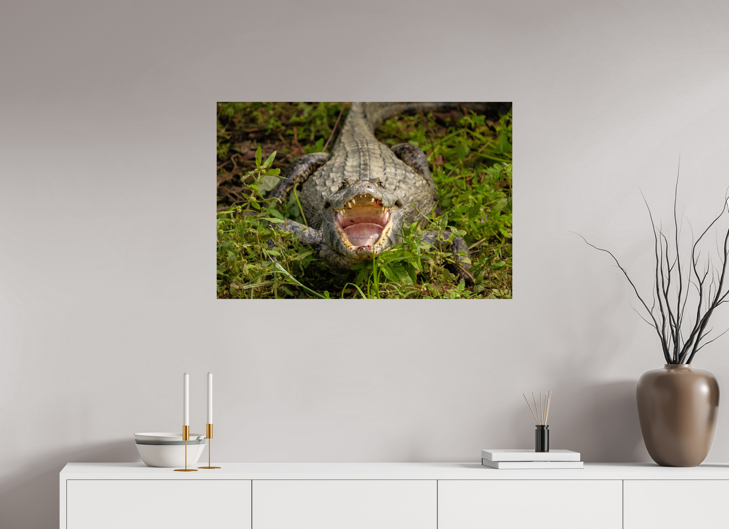 90 x 60 cm, Smooth Glossy Open Wide