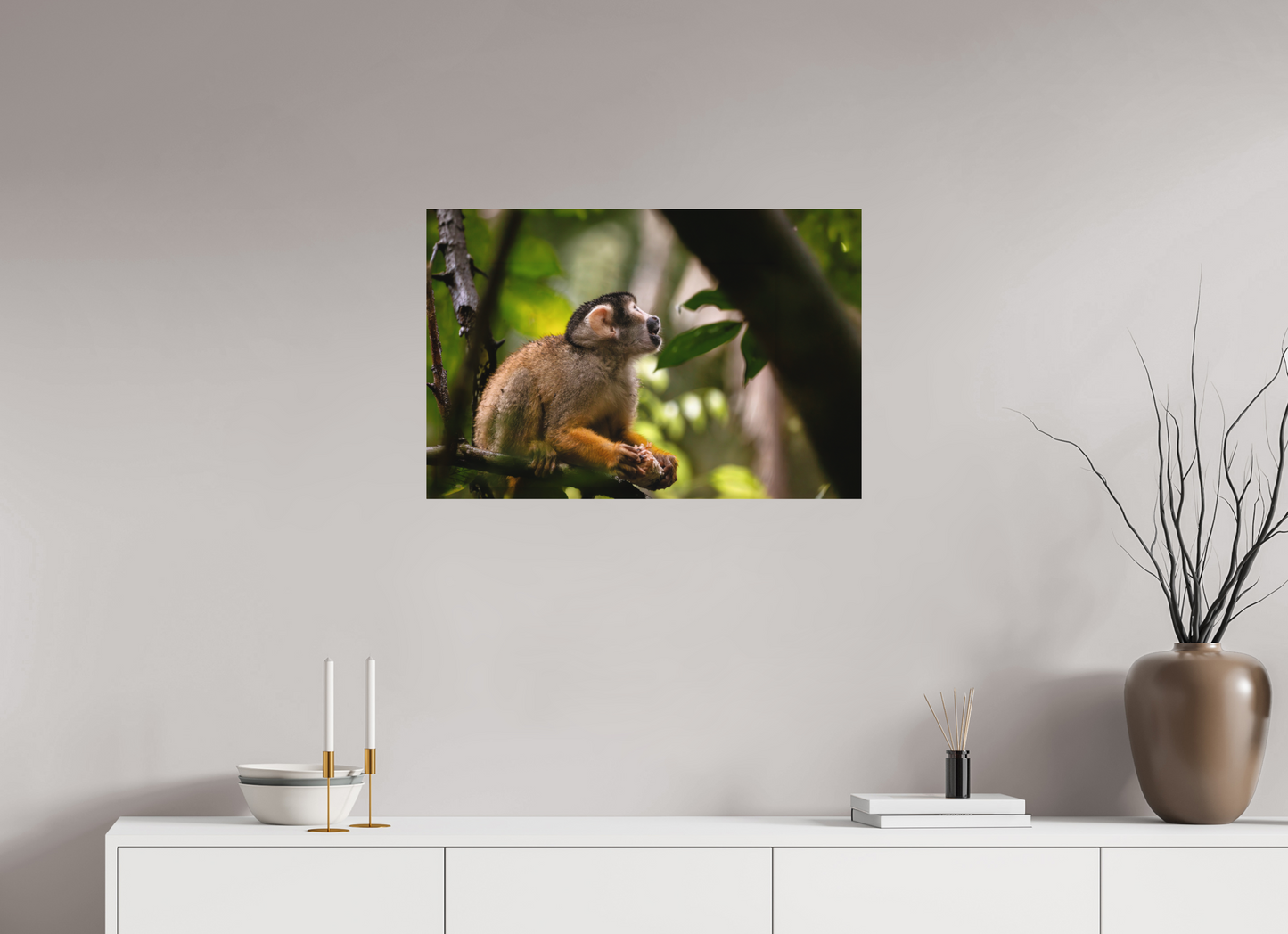 75 x 50 cm, Textured Matte Squirrel Monkey