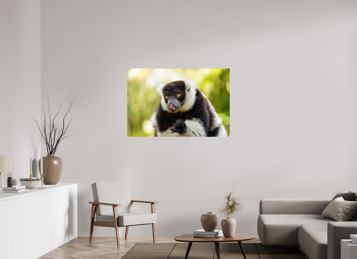 120 x 80 cm, Smooth Glossy lemur