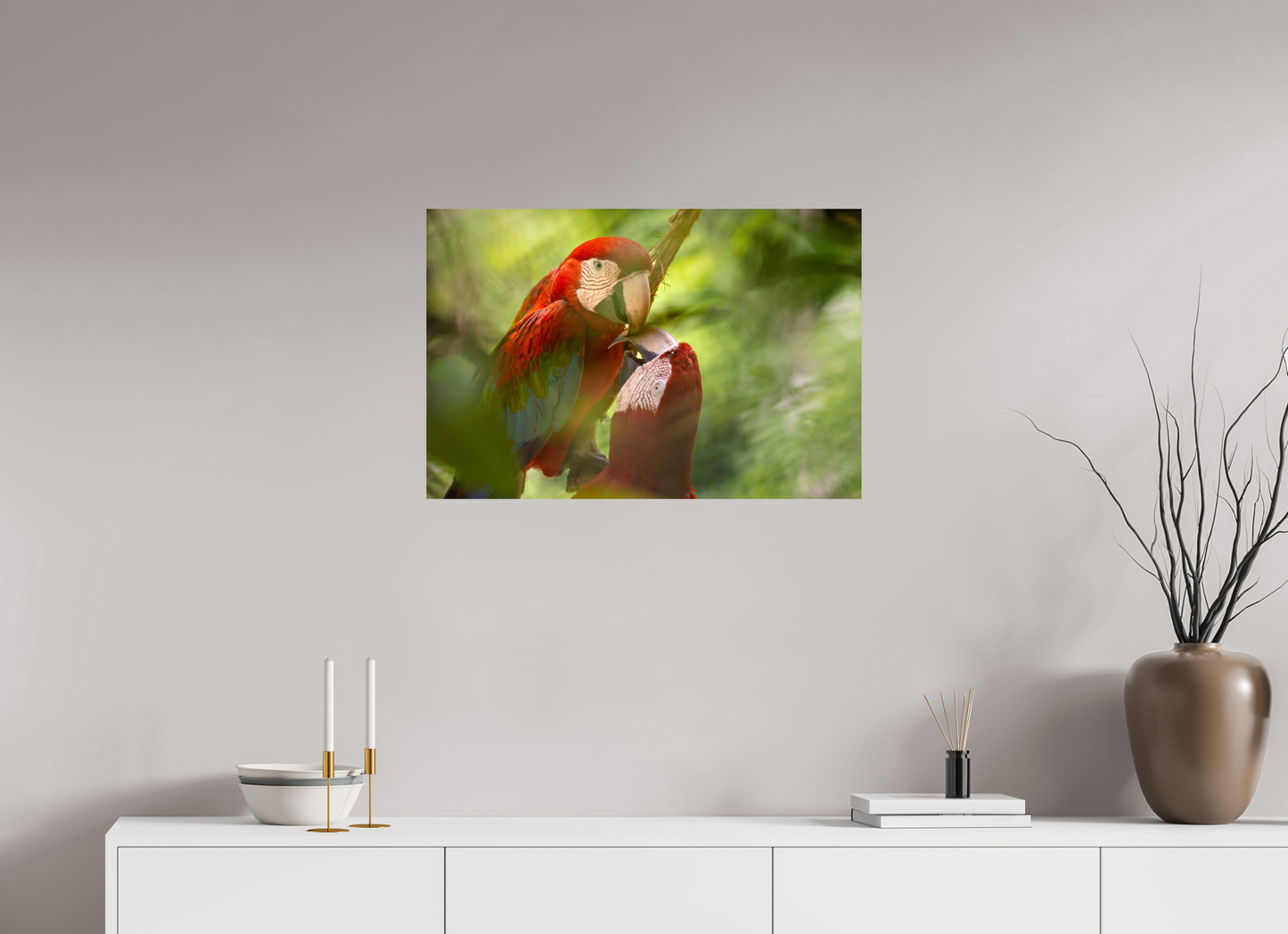 75 x 50 cm, Smooth Glossy Macaw