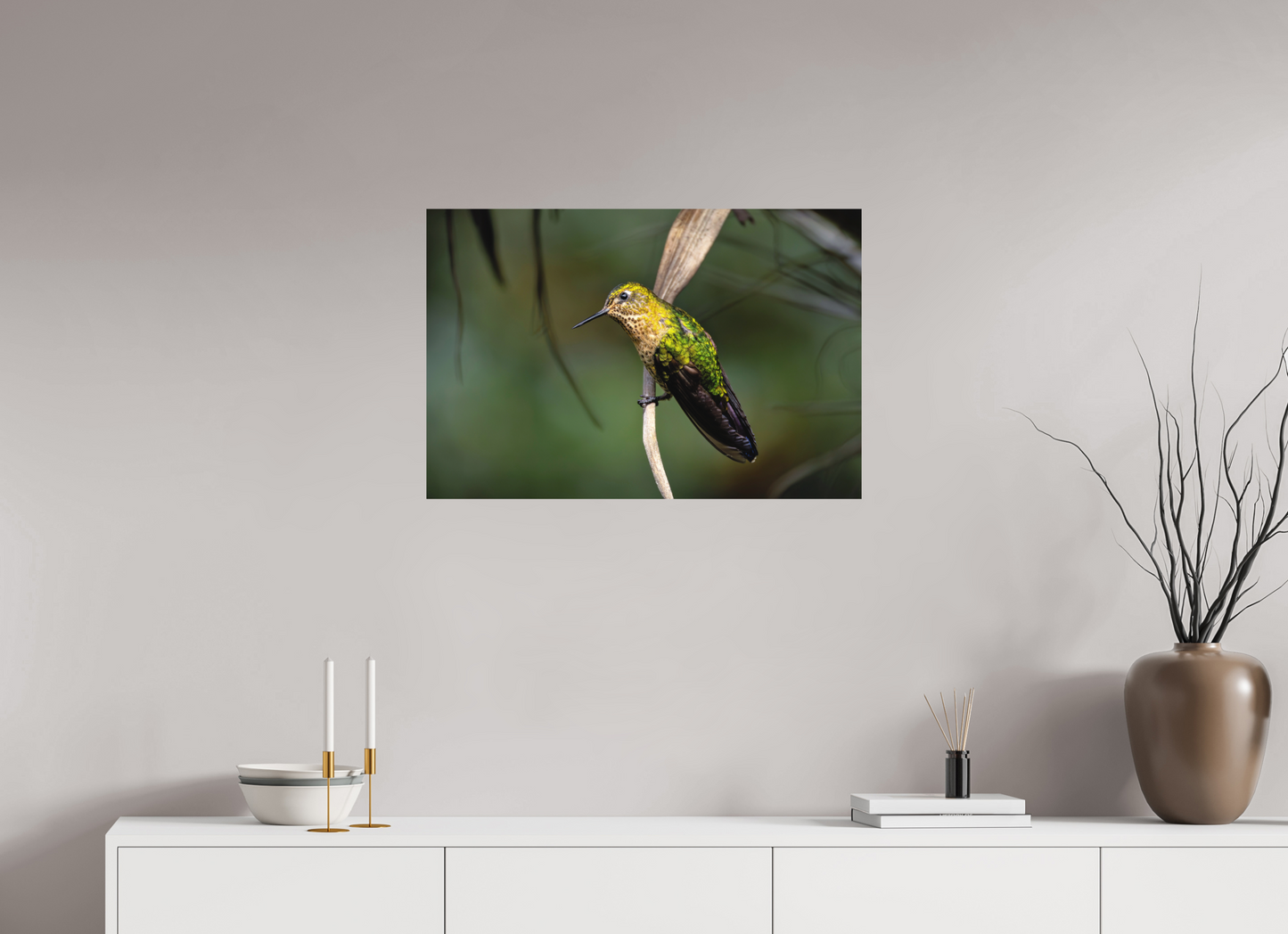 75 x 50 cm, Textured Matte hummingbird 3