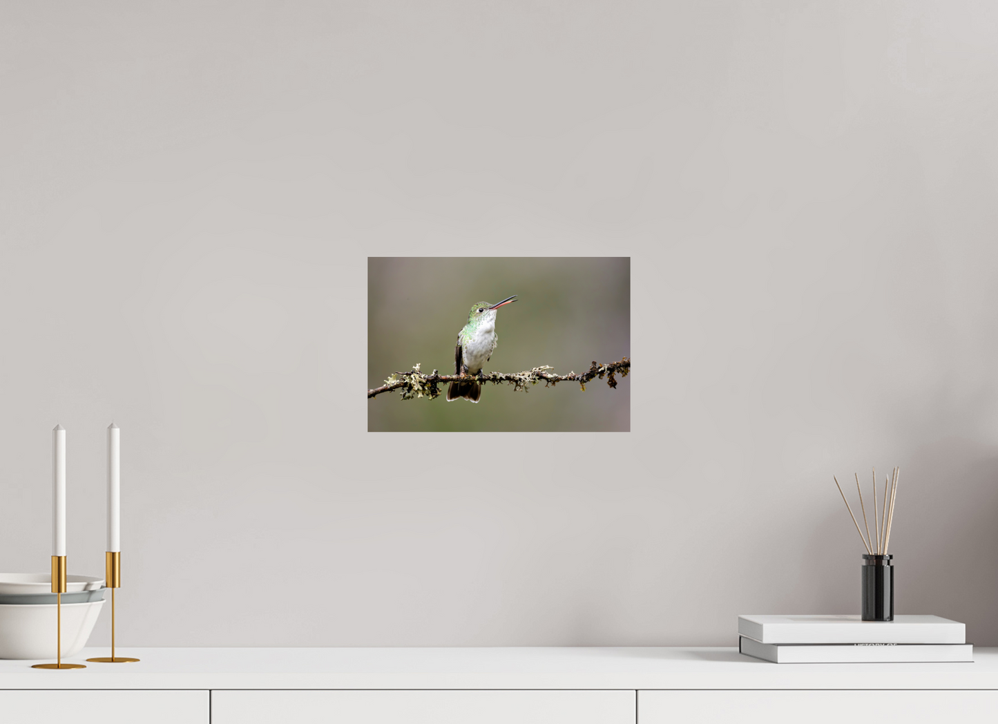 30 x 20 cm, Smooth Glossy hummingbird 2