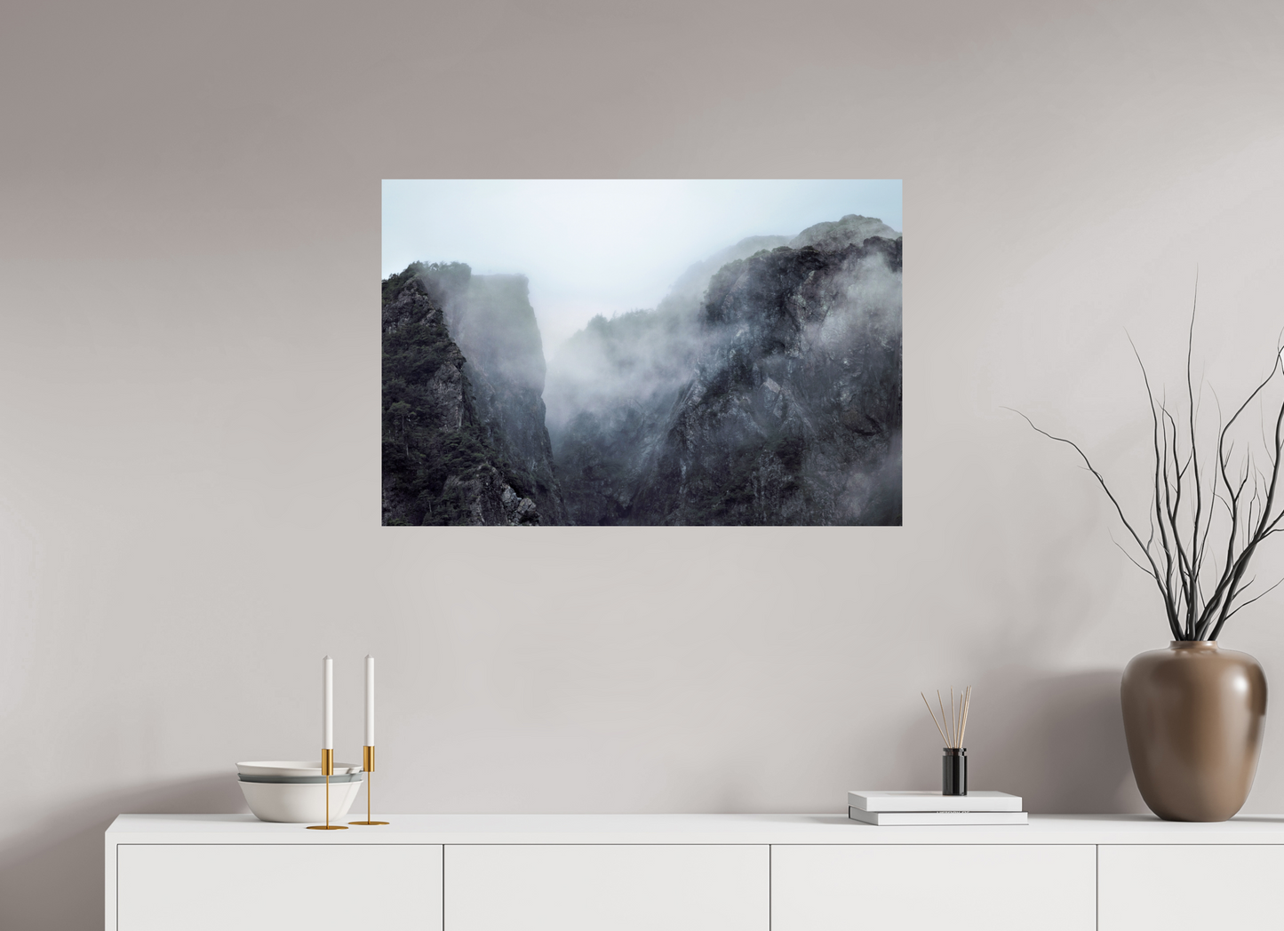 90 x 60 cm, Smooth Glossy The Mountain Pass