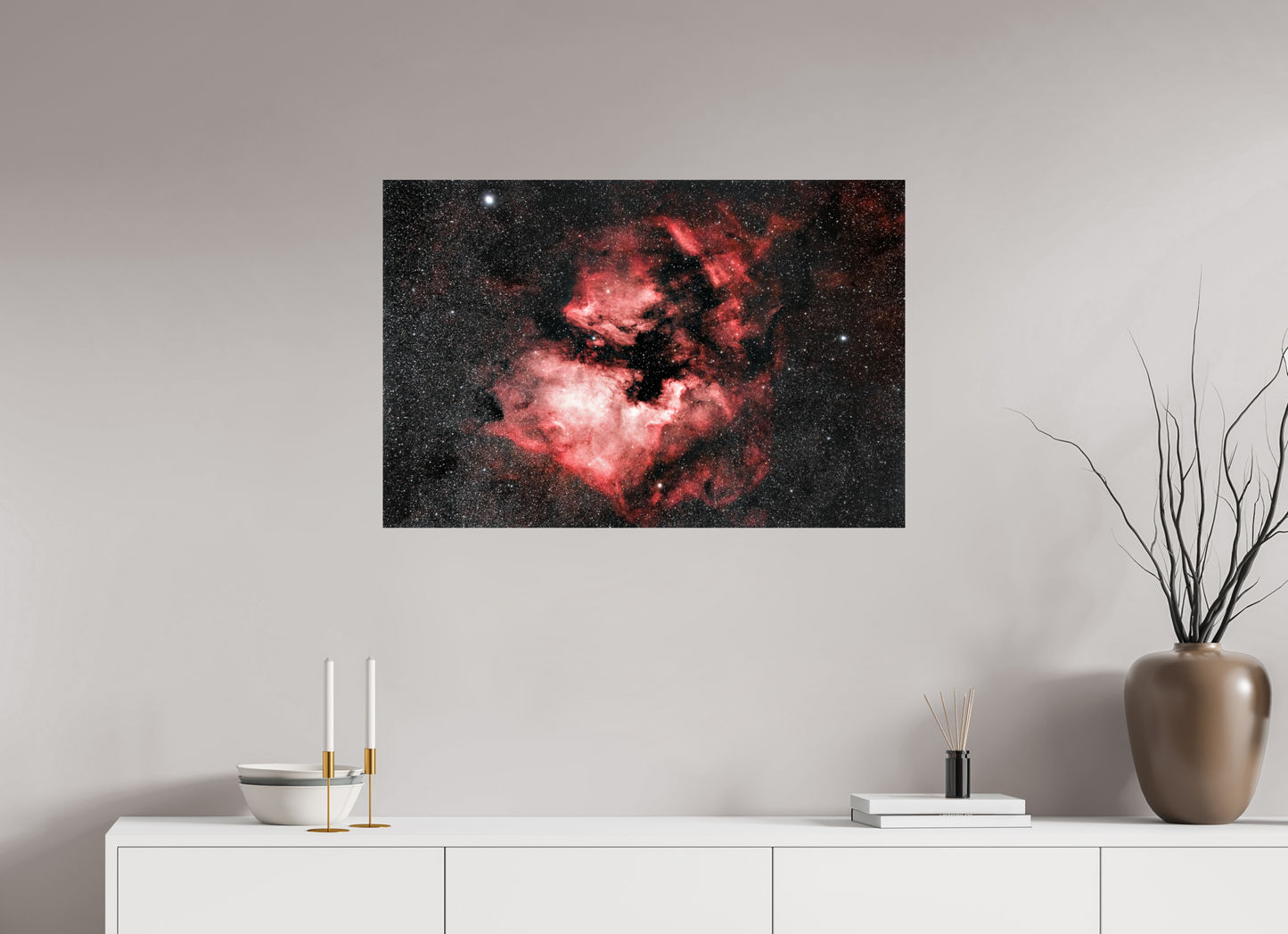 90 x 60 cm, Smooth Glossy North America And Pelican Nebula
