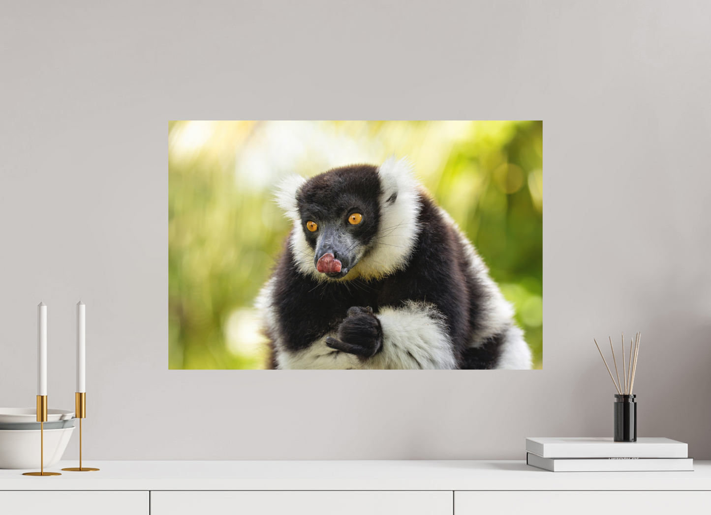 60 x 40 cm, Textured Matte lemur