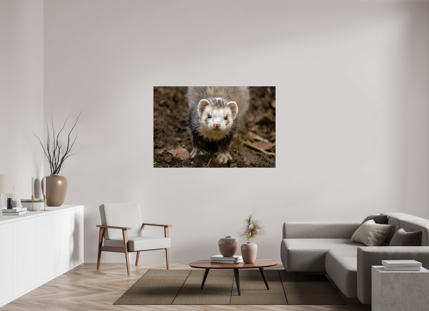 150 x 100 cm, Smooth Glossy ferret