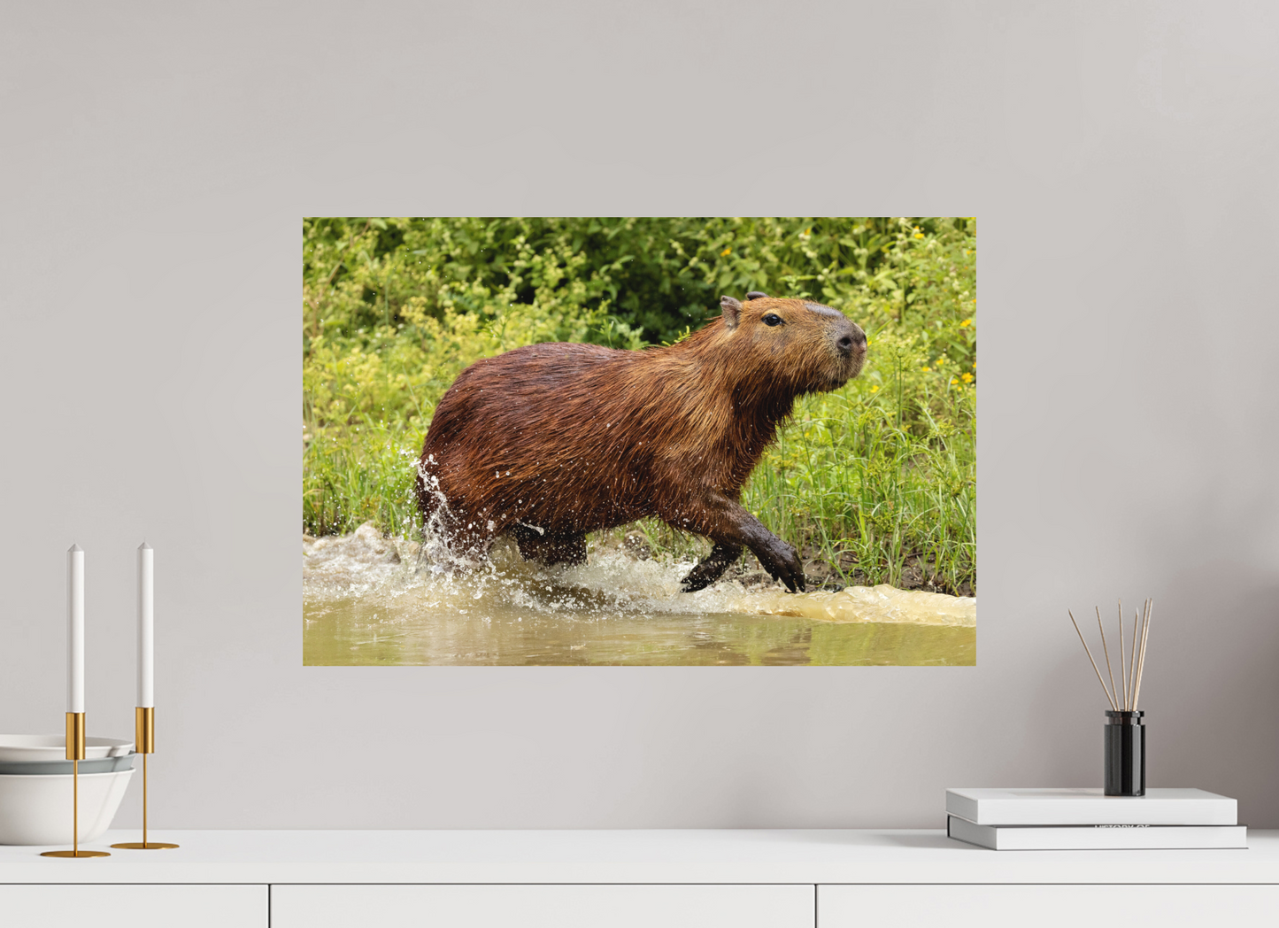 60 x 40 cm, Textured Matte Capybara
