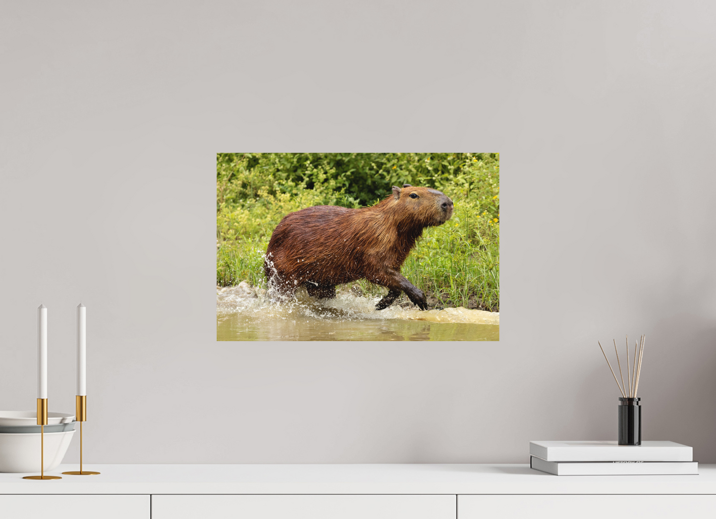 45 x 30 cm, Textured Matte Capybara