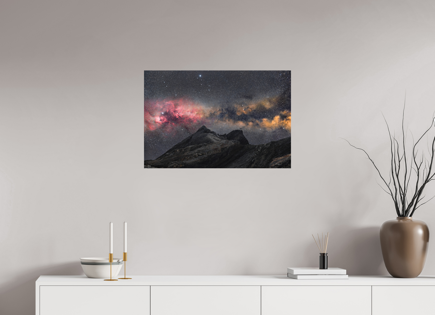 75 x 50 cm, Textured Matte Fire in the sky