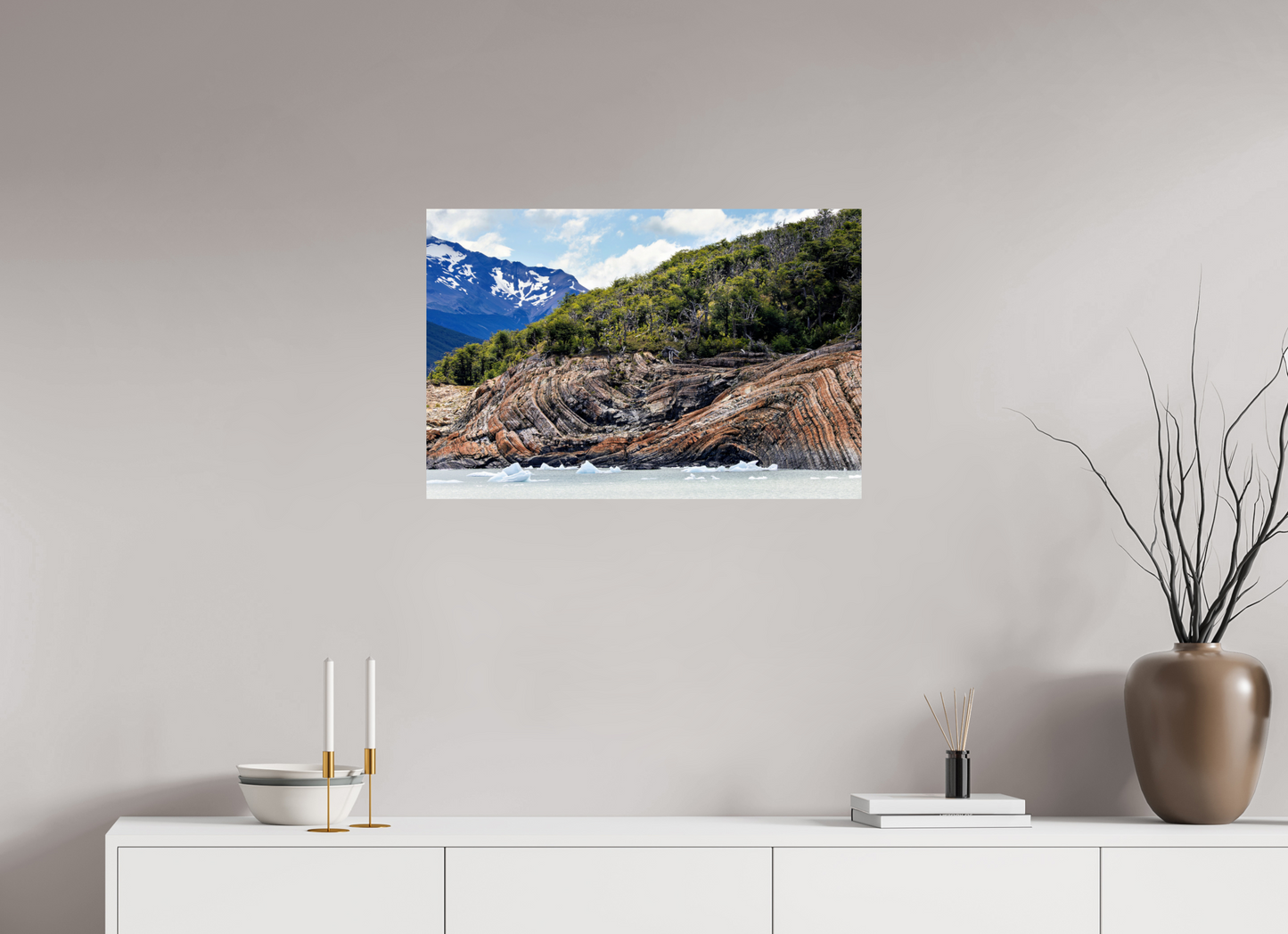75 x 50 cm, Smooth Glossy Curvy Shore