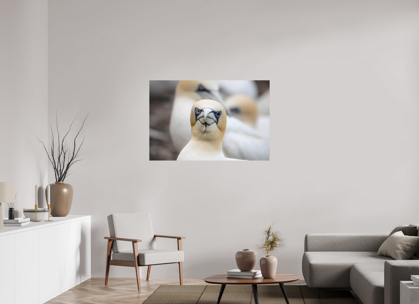 120 x 80 cm, Textured Matte bird flu