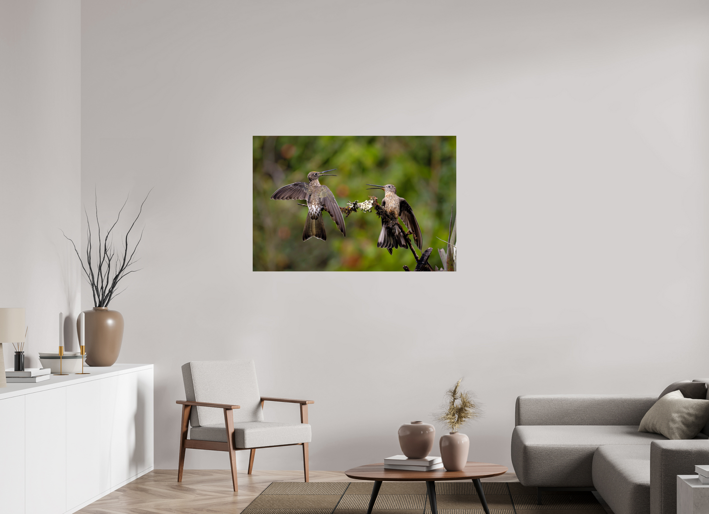 120 x 80 cm, Smooth Glossy giant hummingbirds
