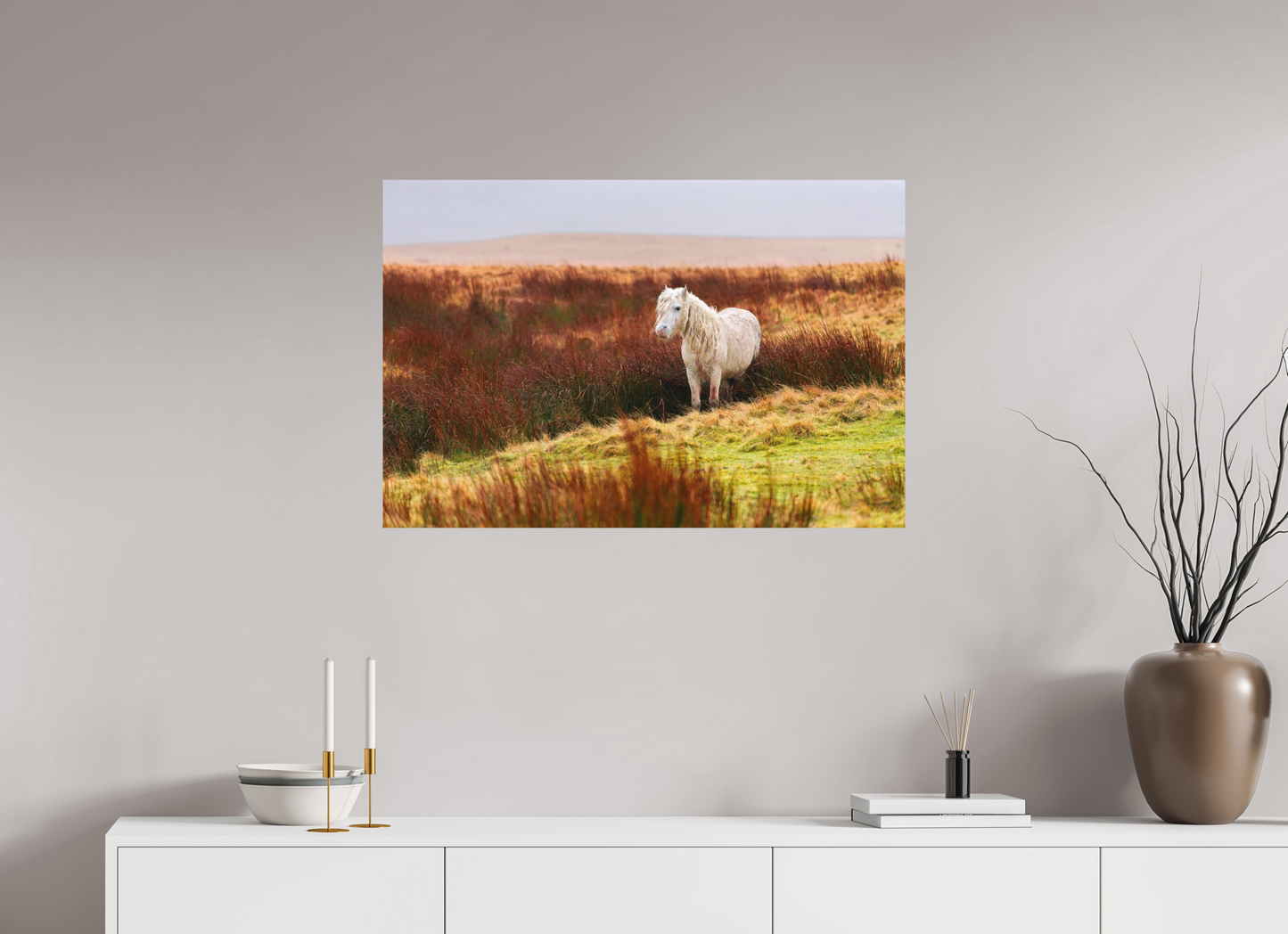90 x 60 cm, Textured Matte Horse