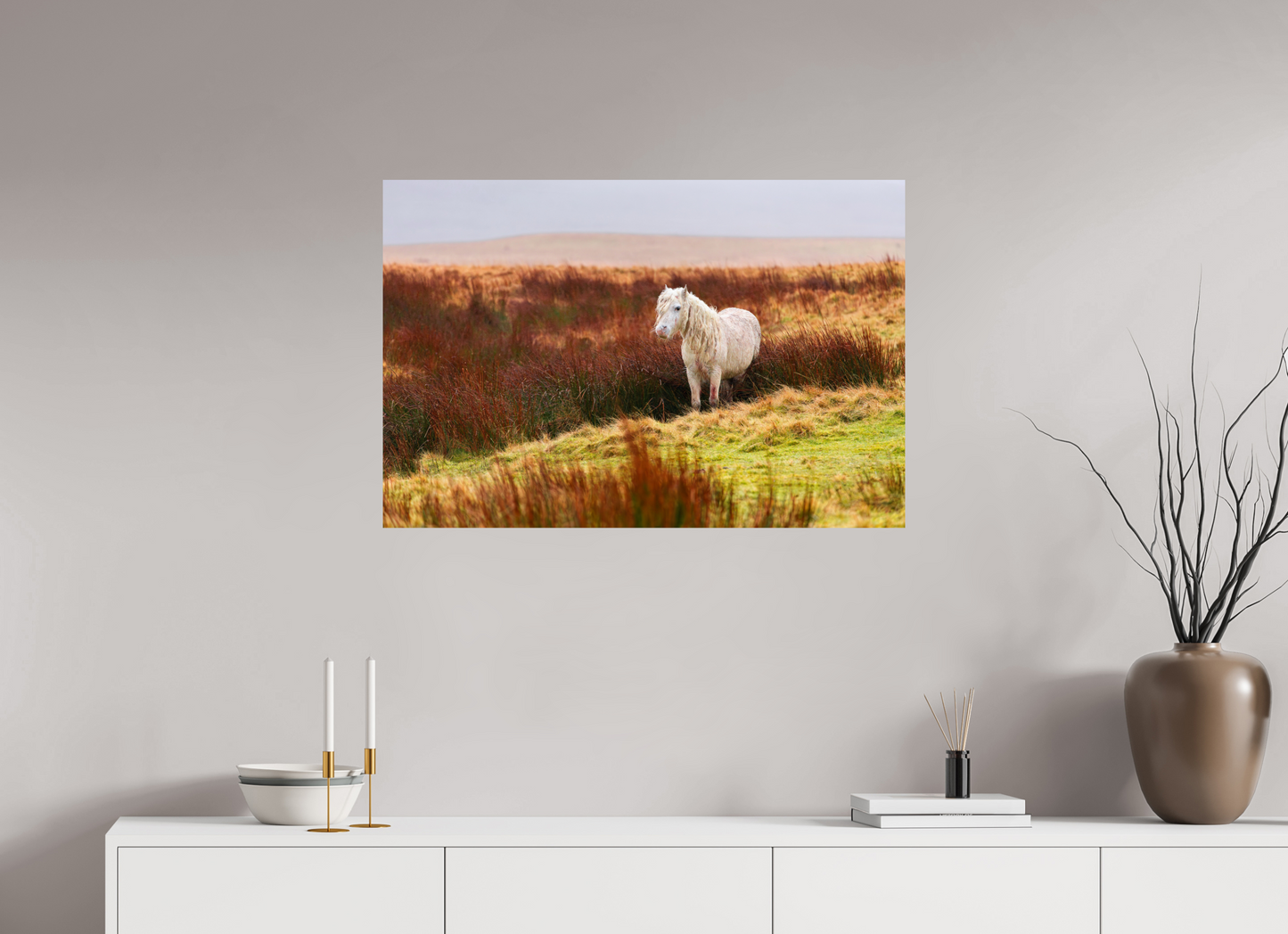 90 x 60 cm, Smooth Glossy Horse