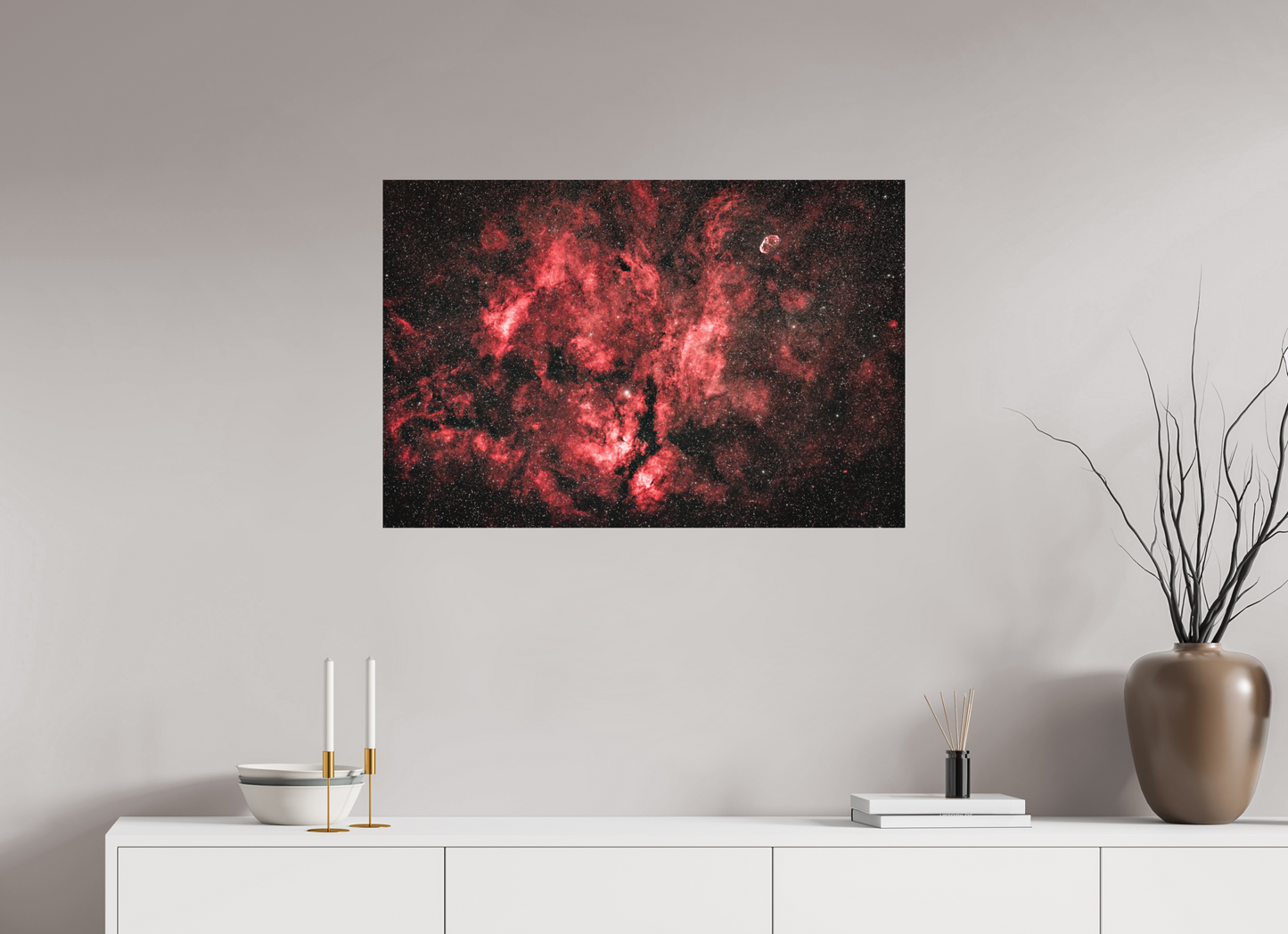 90 x 60 cm, Textured Matte The Heart of Cygnus