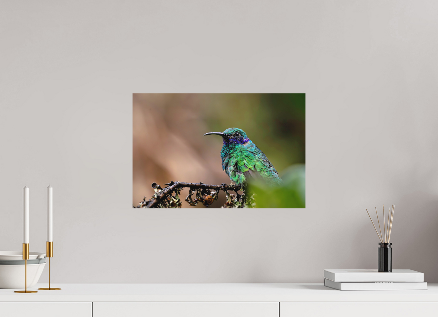 45 x 30 cm, Textured Matte hummingbird8