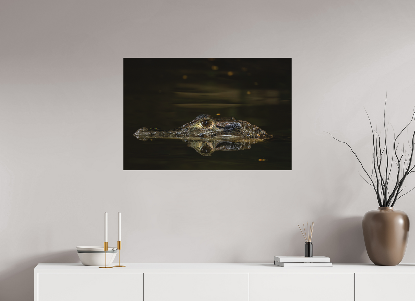 90 x 60 cm, Textured Matte Approaching Danger