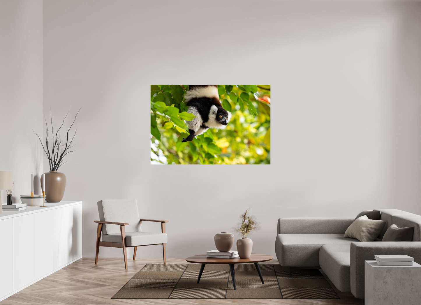 150 x 100 cm, Smooth Glossy lemur 2