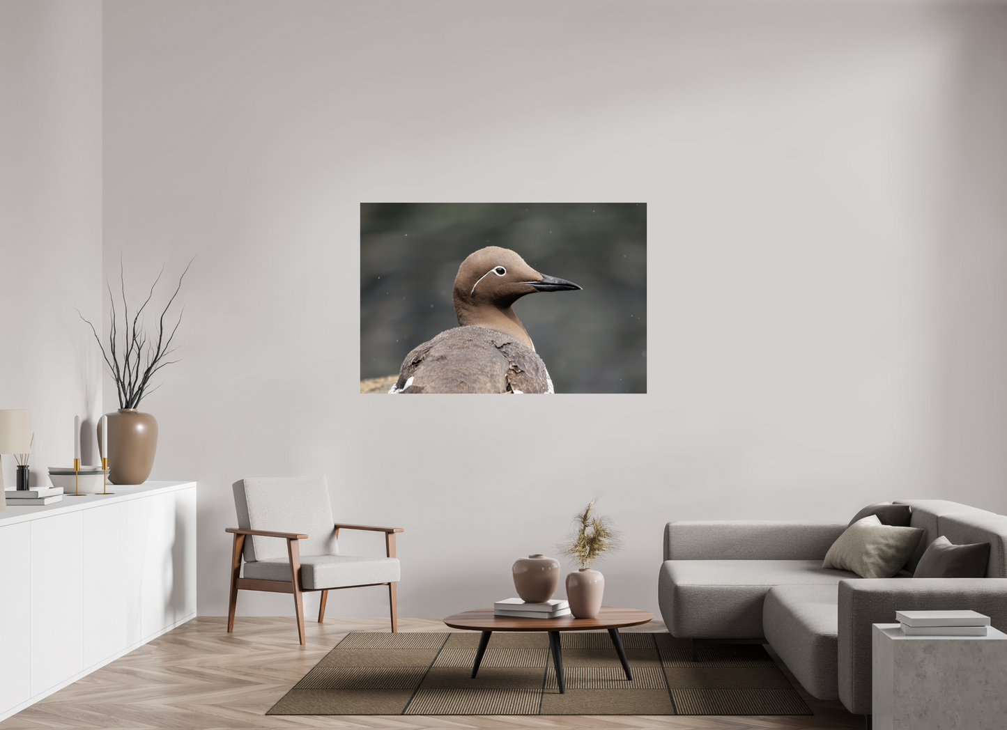 150 x 100 cm, Smooth Glossy Guillemot