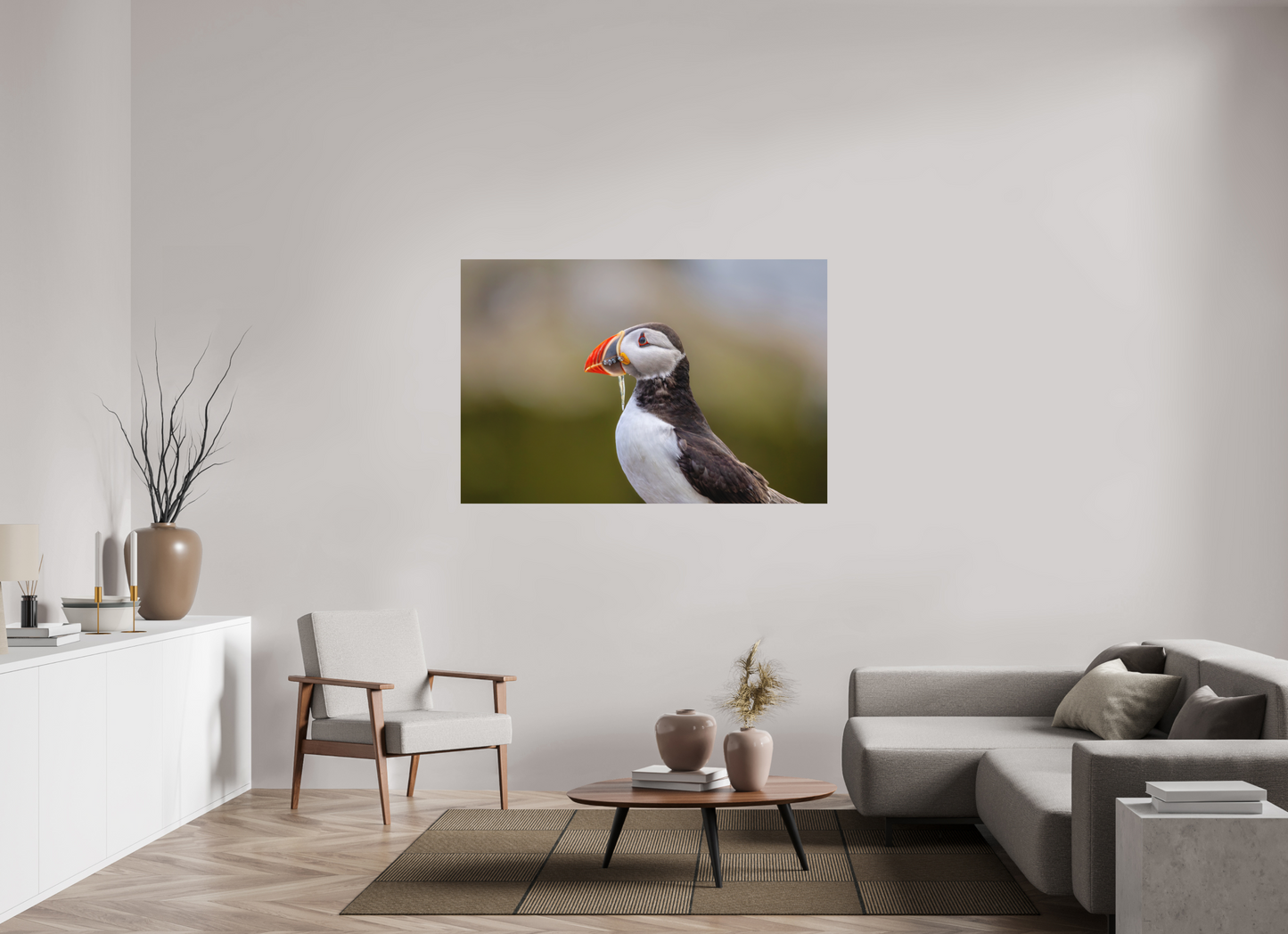 150 x 100 cm, Textured Matte puffin8