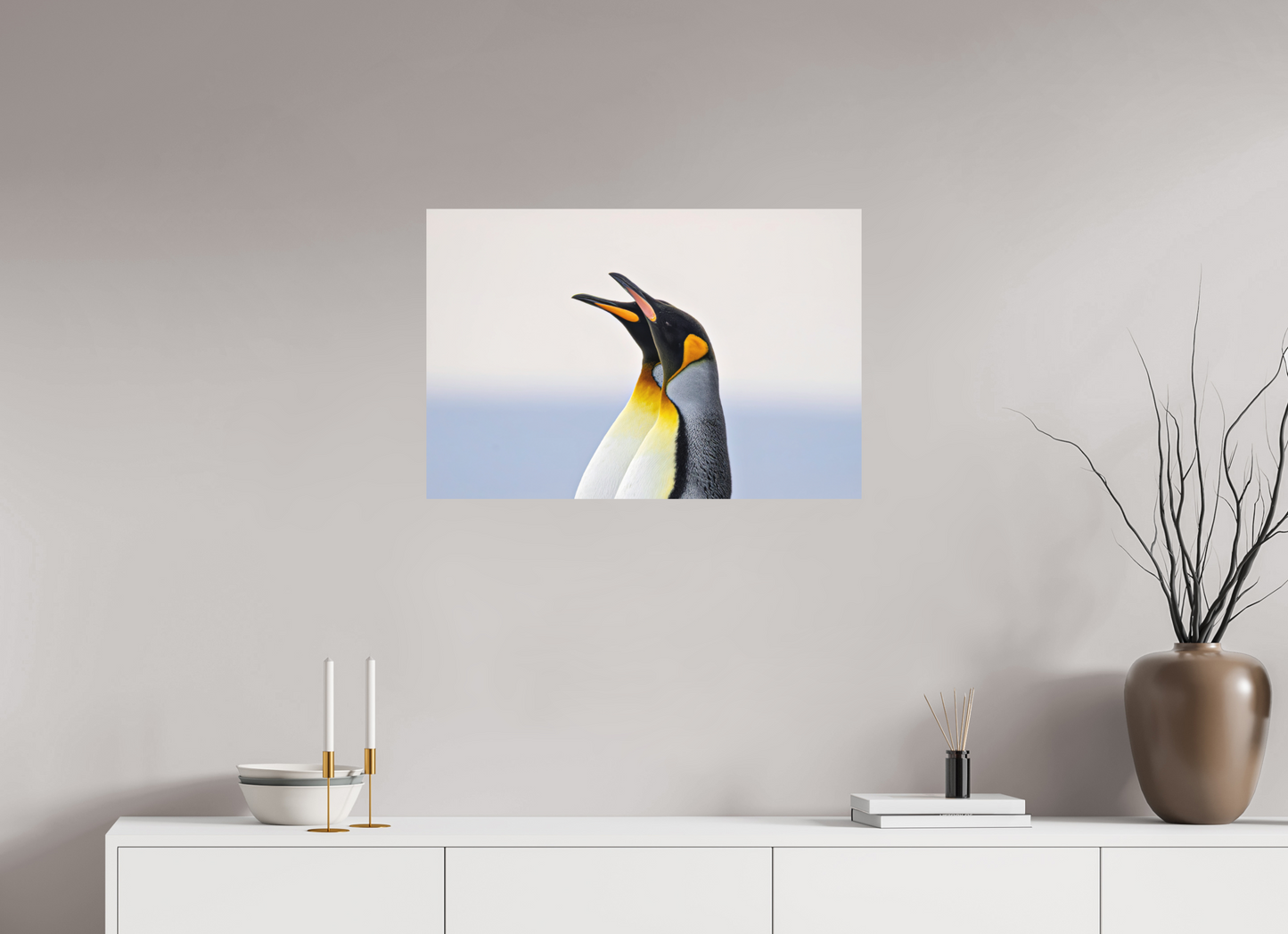 75 x 50 cm, Textured Matte Blue and Gold