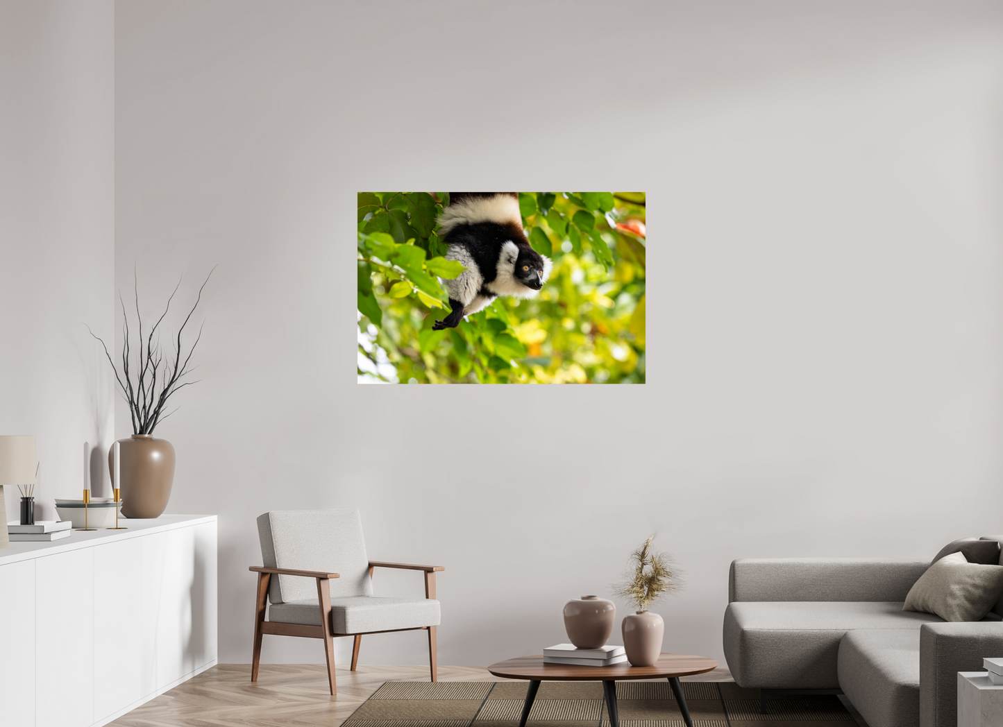 120 x 80 cm, Smooth Glossy lemur 2