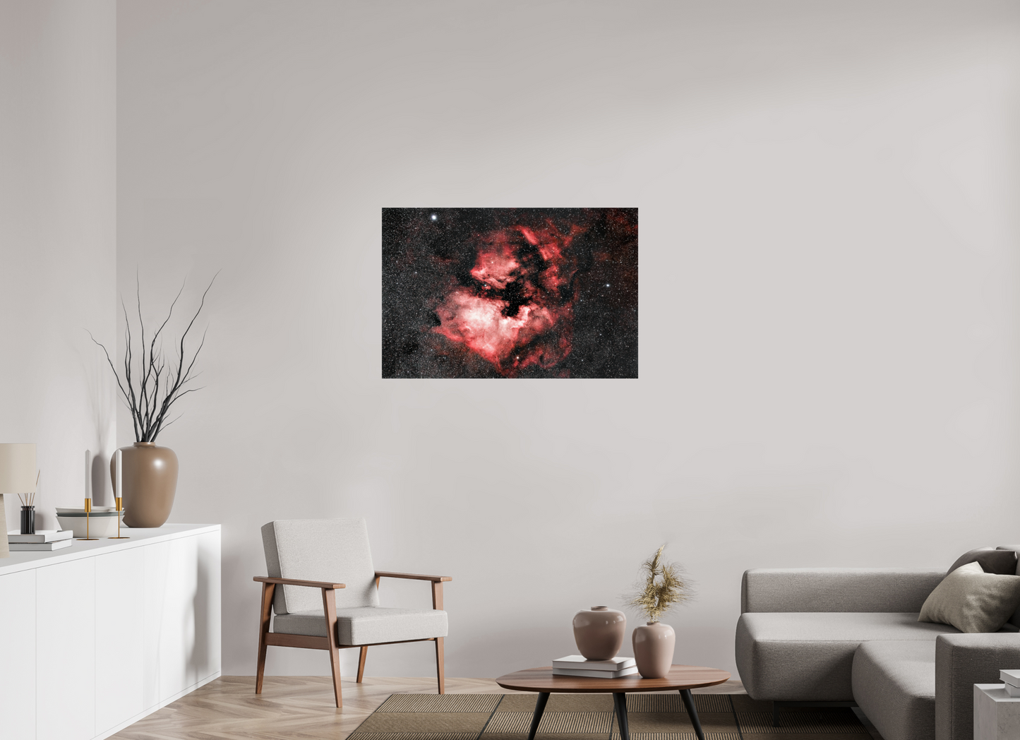 105 x 70 cm, Smooth Glossy North America And Pelican Nebula