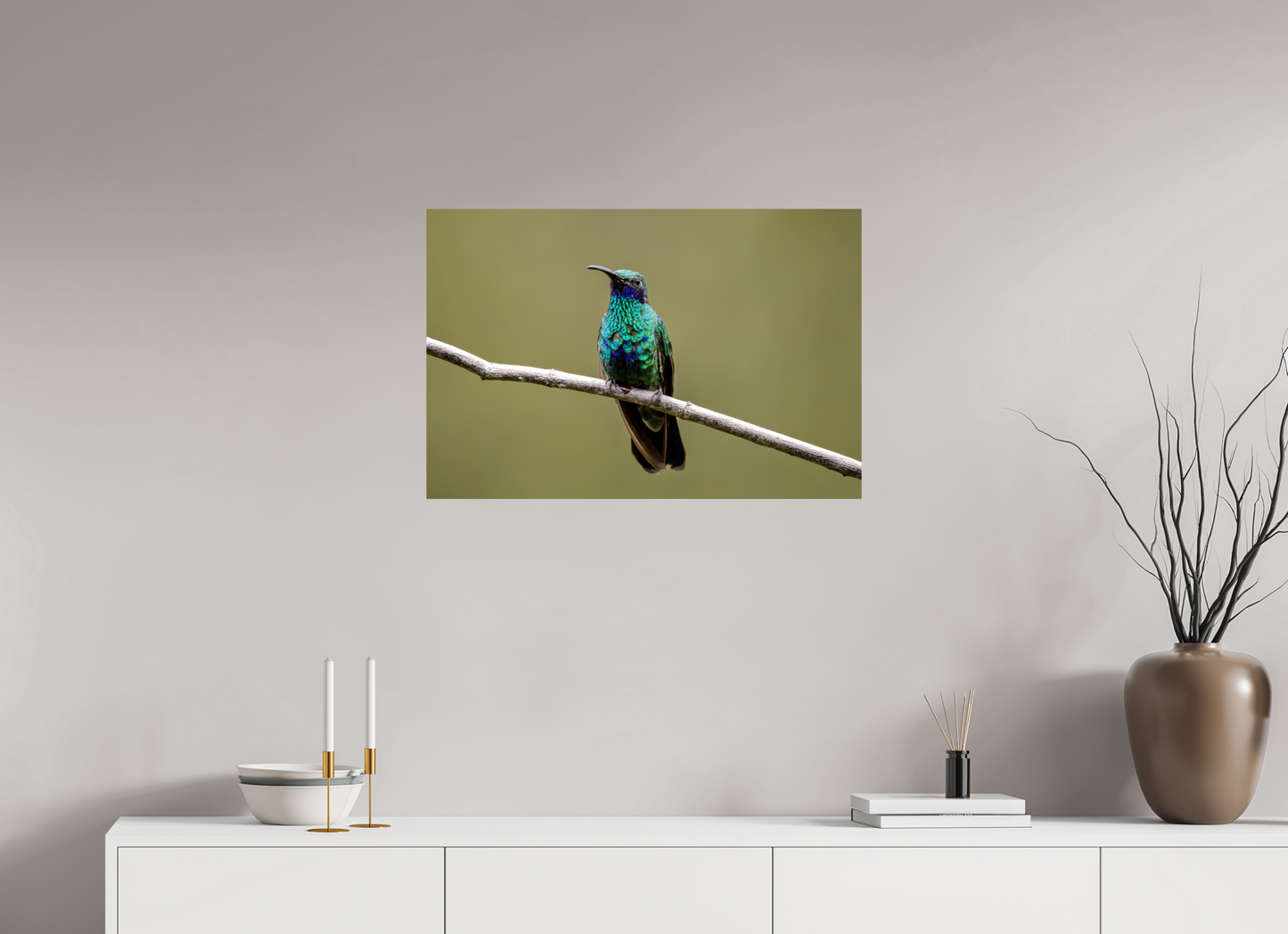 75 x 50 cm, Smooth Glossy hummingbird13
