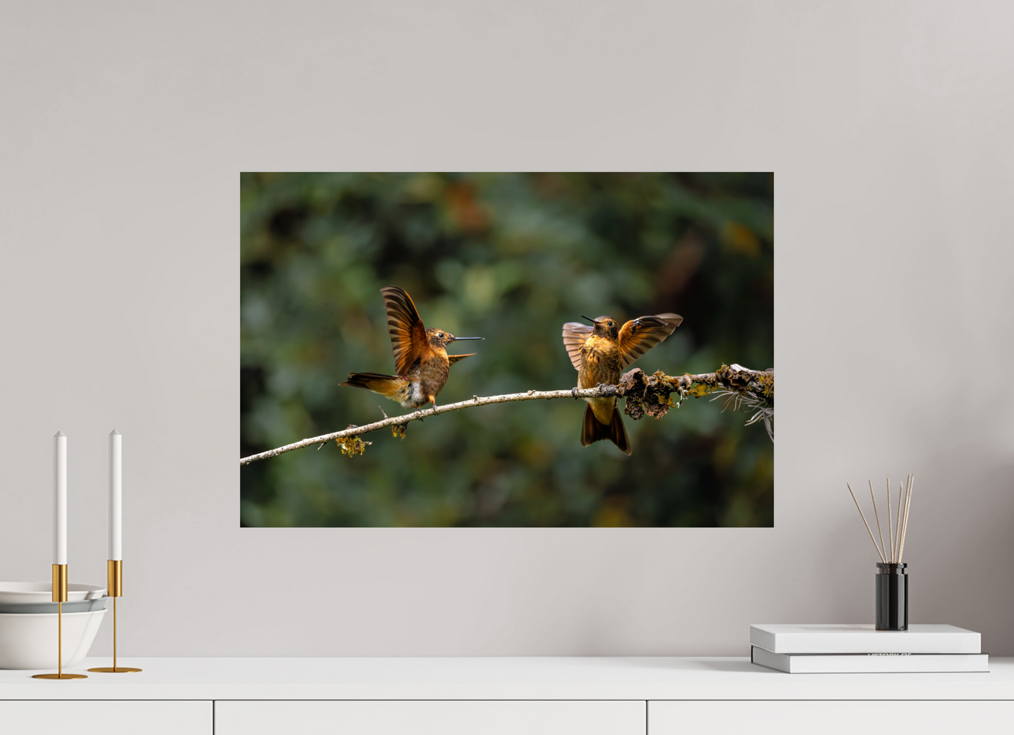 60 x 40 cm, Smooth Glossy hummingbird9