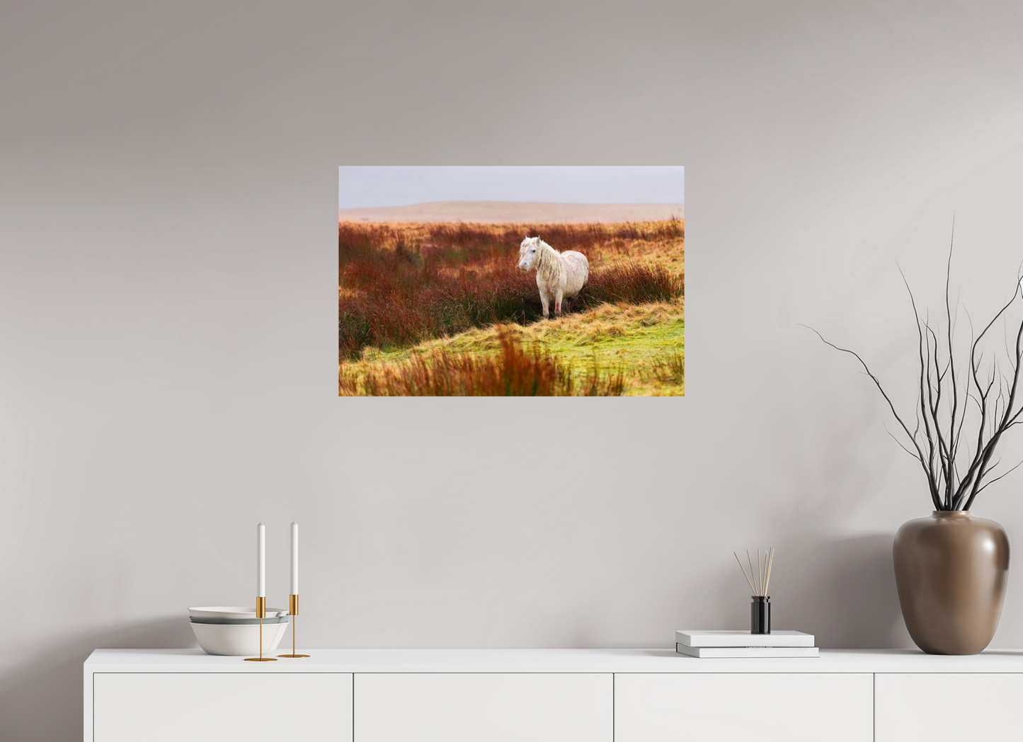75 x 50 cm, Smooth Glossy Horse